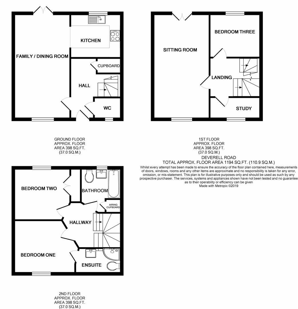 3 bed terraced house for sale in Deverel Road, Charlton Down