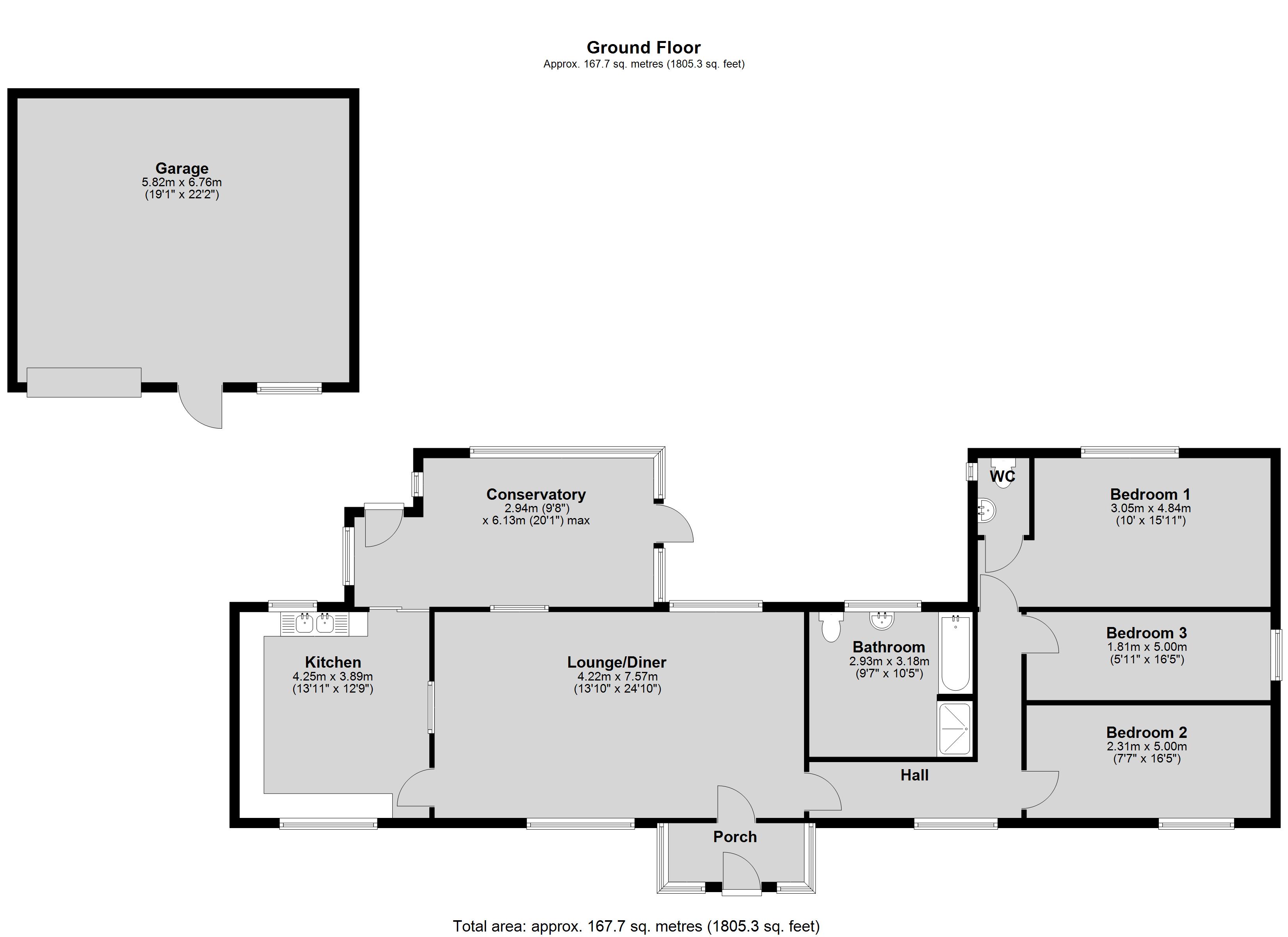 38, Croft Lane, Lincoln floorplan