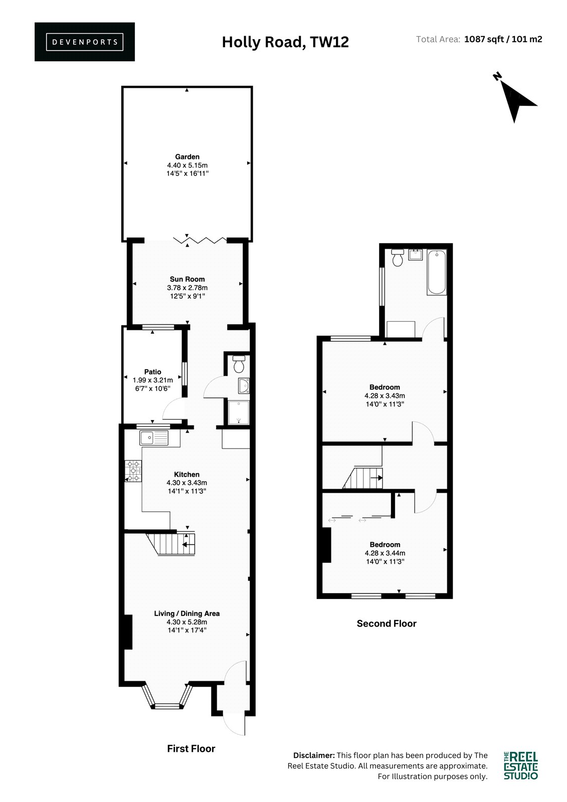 Holly Road, Hampton floorplan