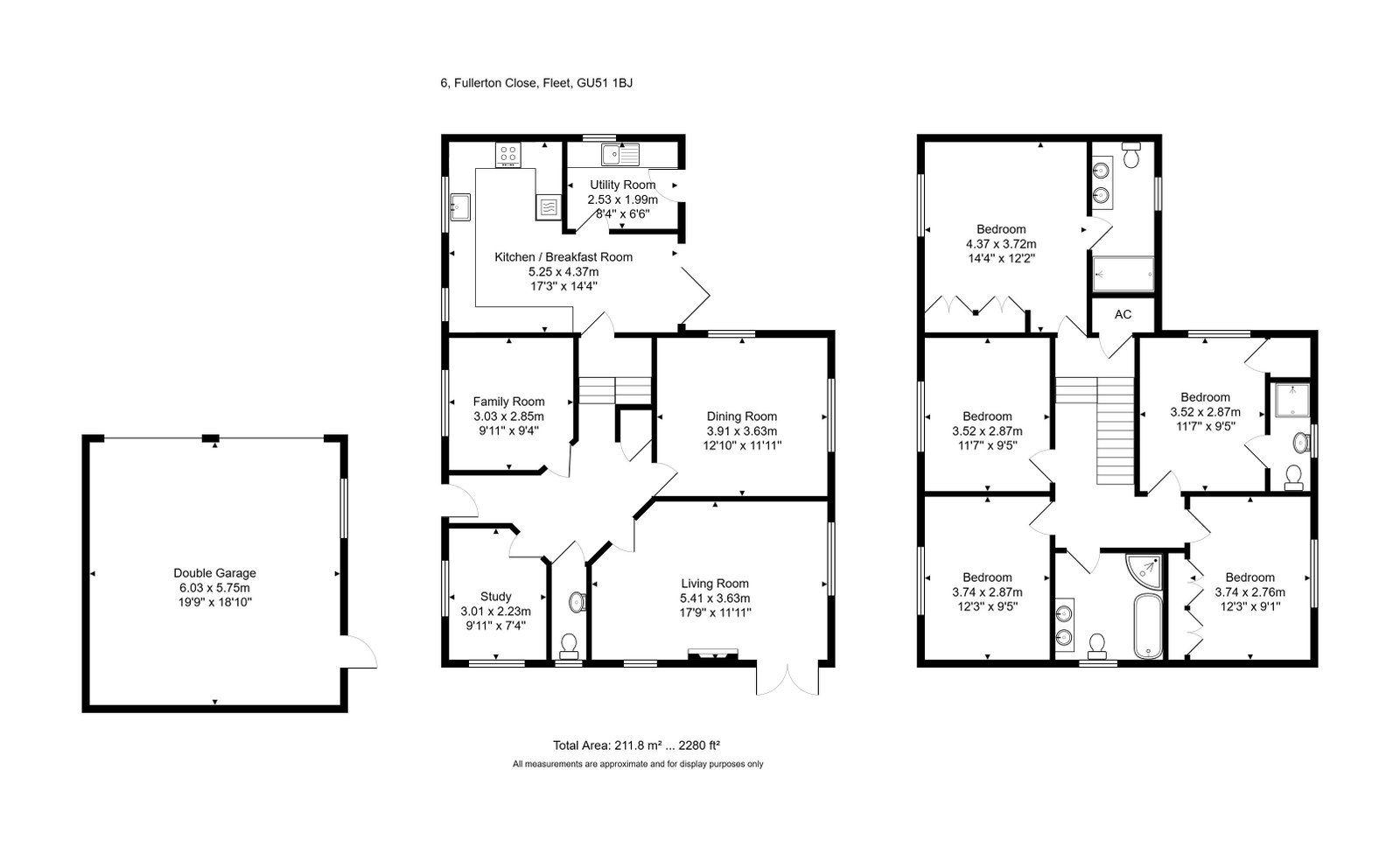 6, Fullerton Close, Fleet floorplan