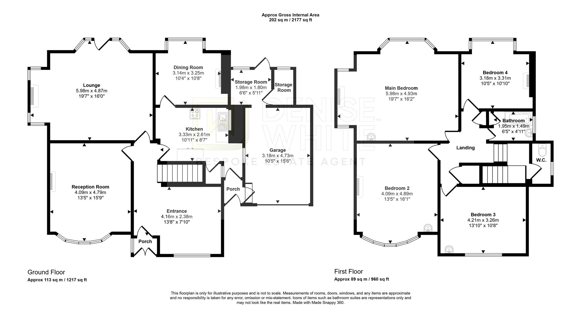 1, Macclesfield Road, Buxton floorplan