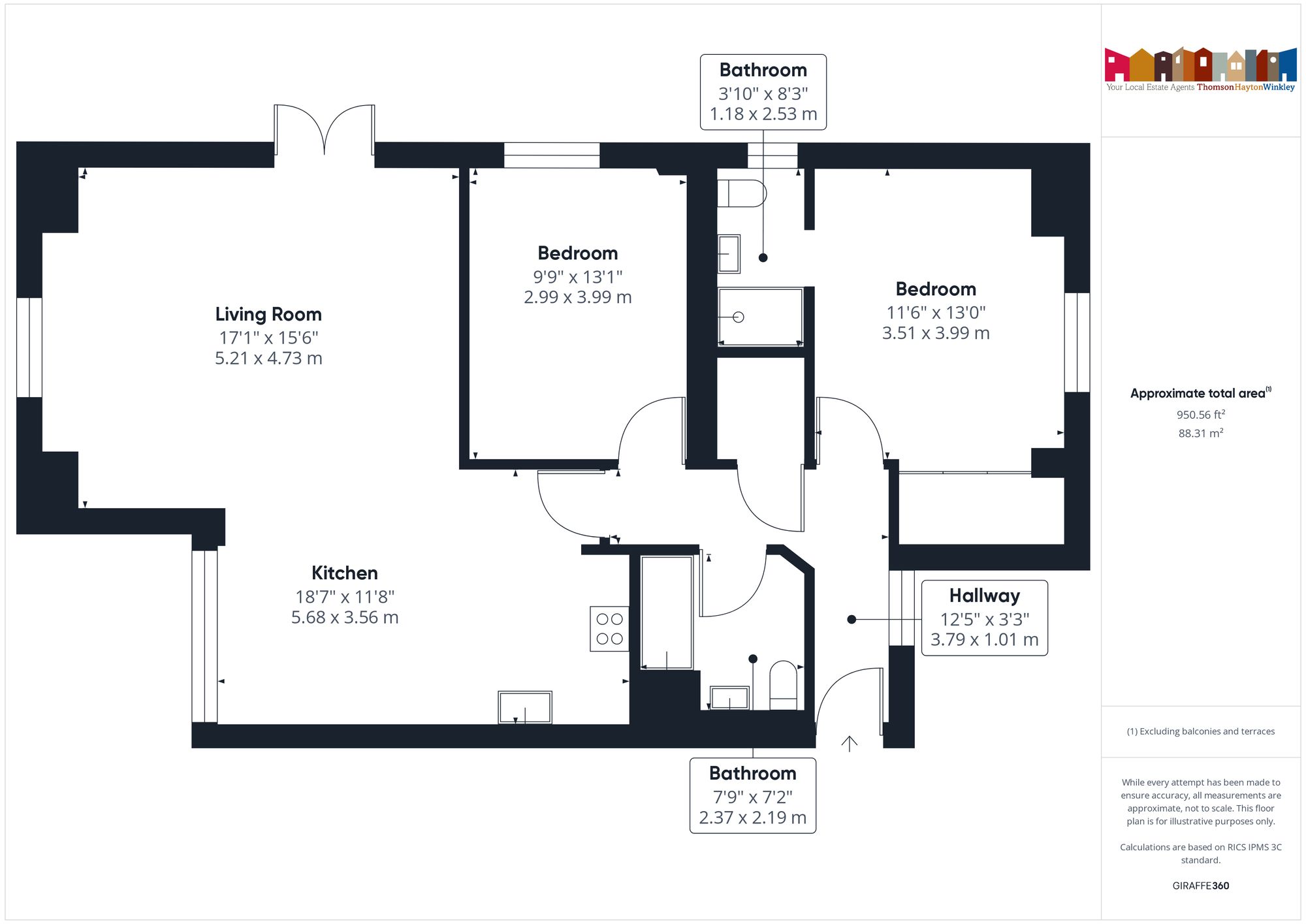 Apartment 1, The Royal, Church Street, Bowness-On-Windermere floorplan