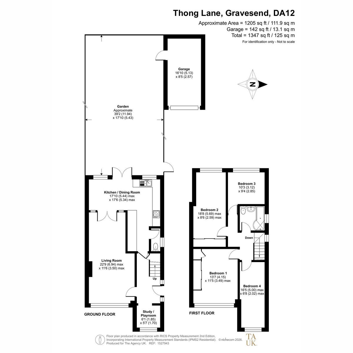 346, Thong Lane, Kent floorplan