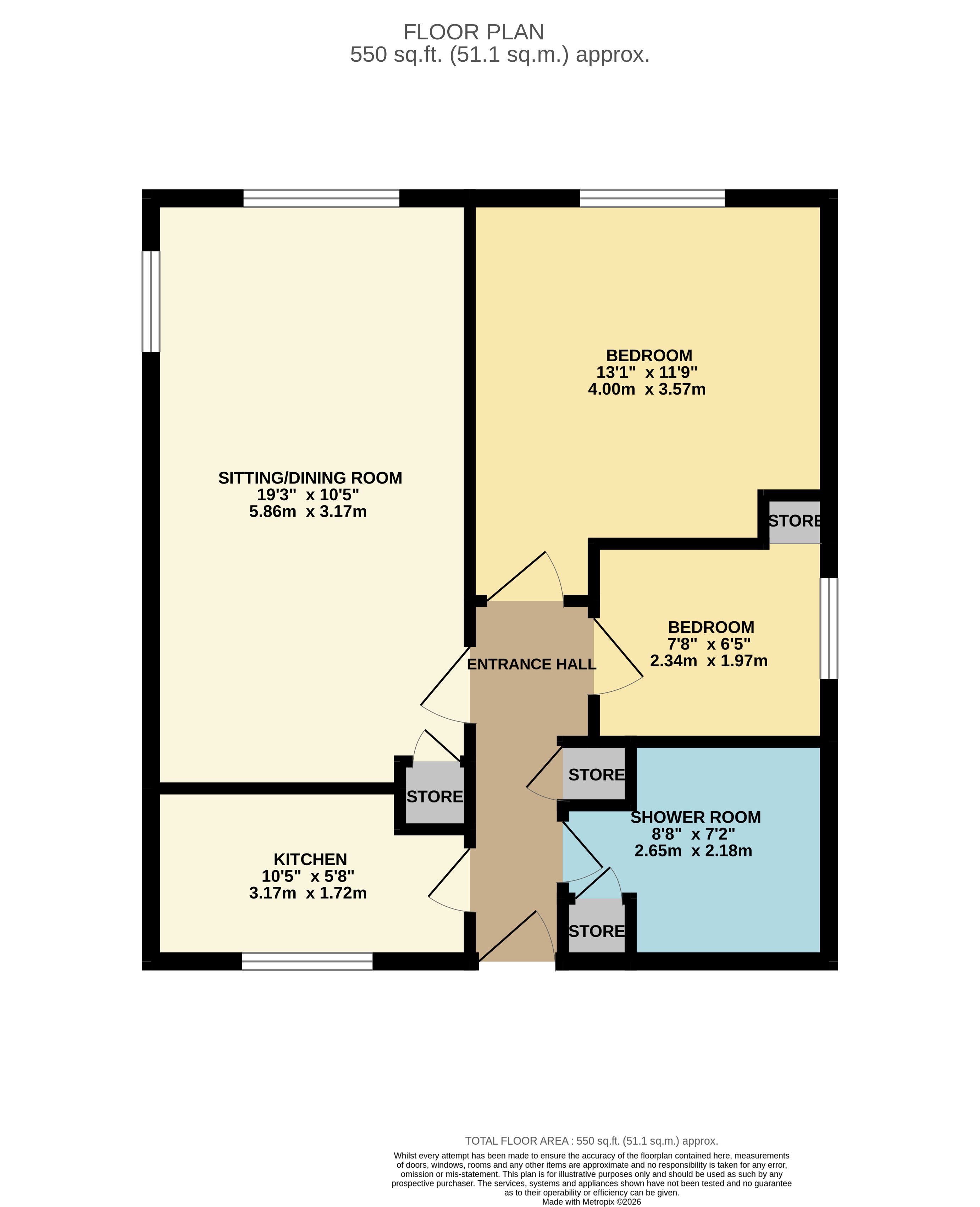 17 High Court, Smith Road, Matlock floorplan