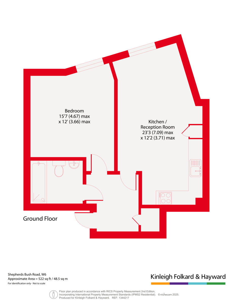Flat 1a, Carnegie House, London floorplan