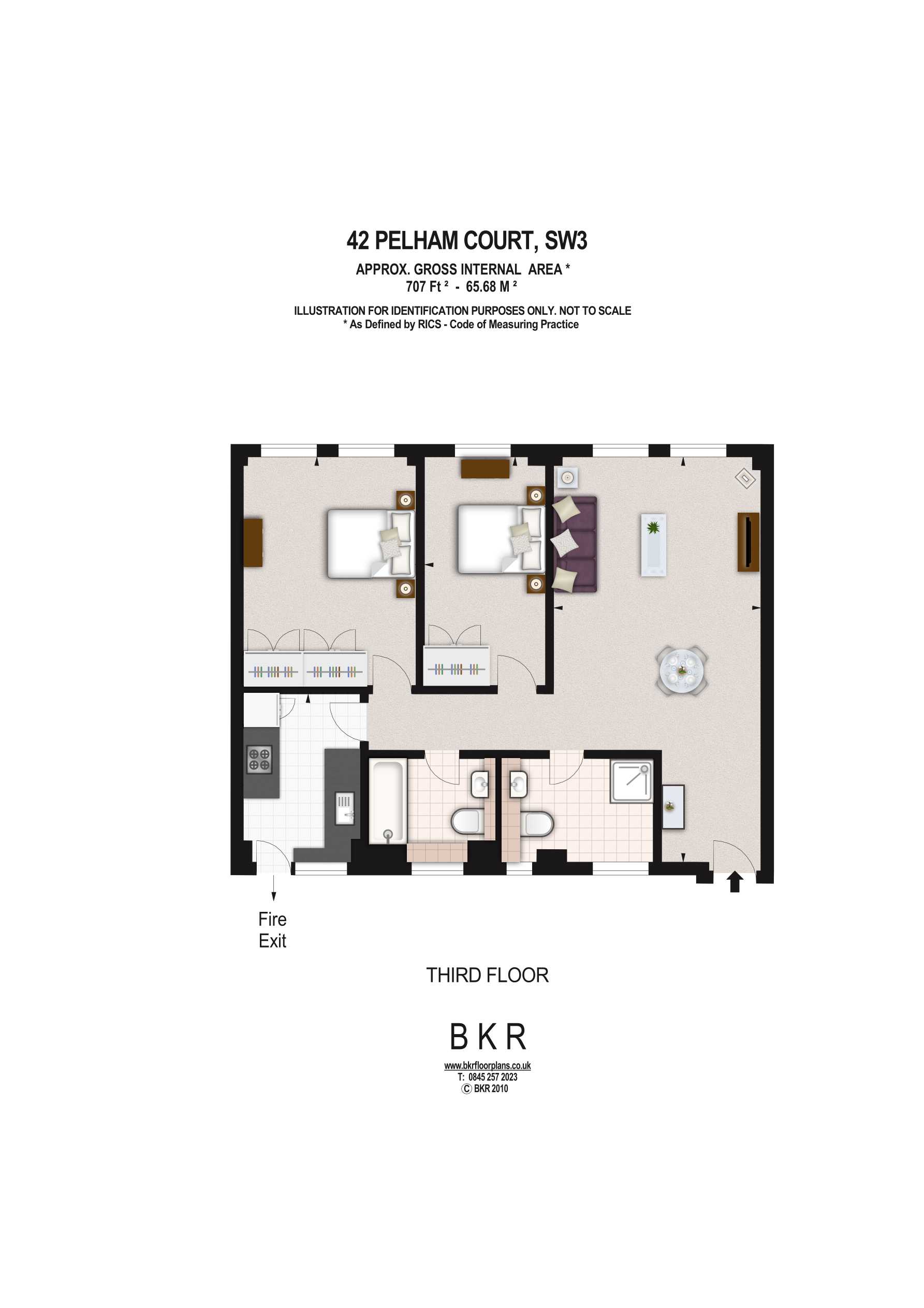 2 Bedrooms Flat to rent in Pelham Court, 145 Fulham Road, London SW3