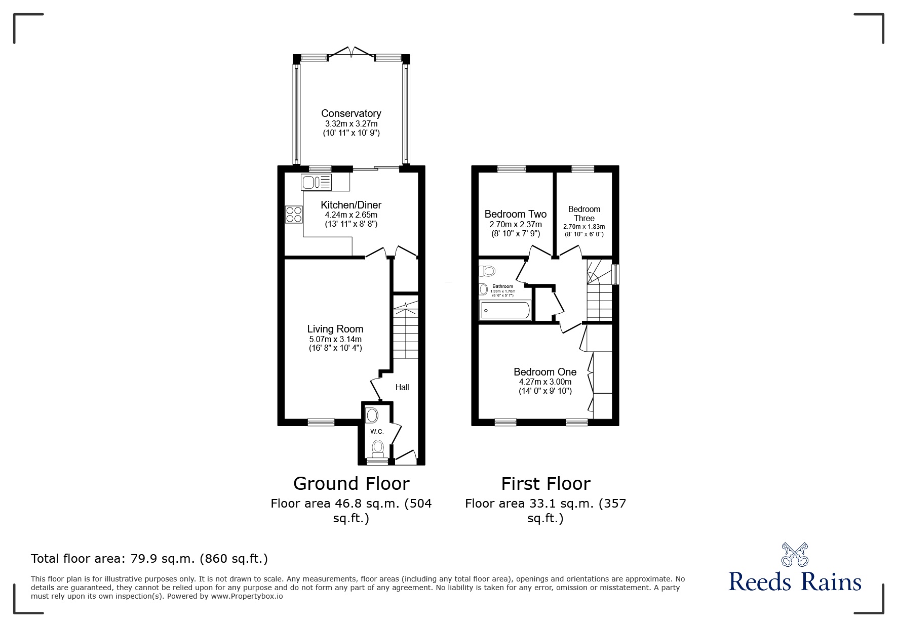 31, Miles Close, Bristol floorplan