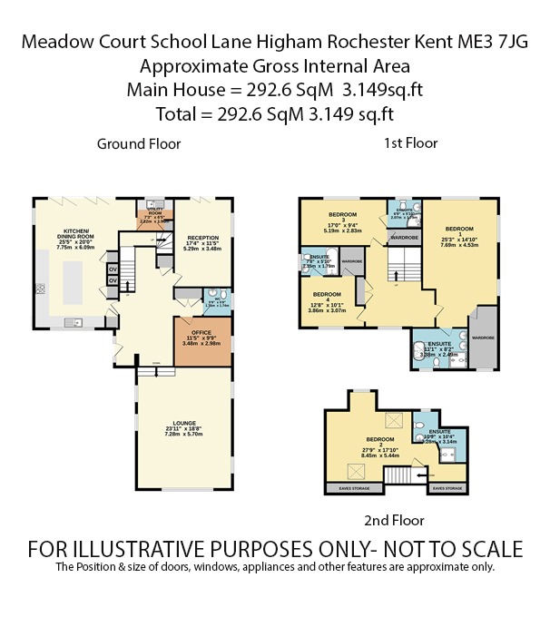 1-3 Meadow Court, School Lane, Rochester floorplan