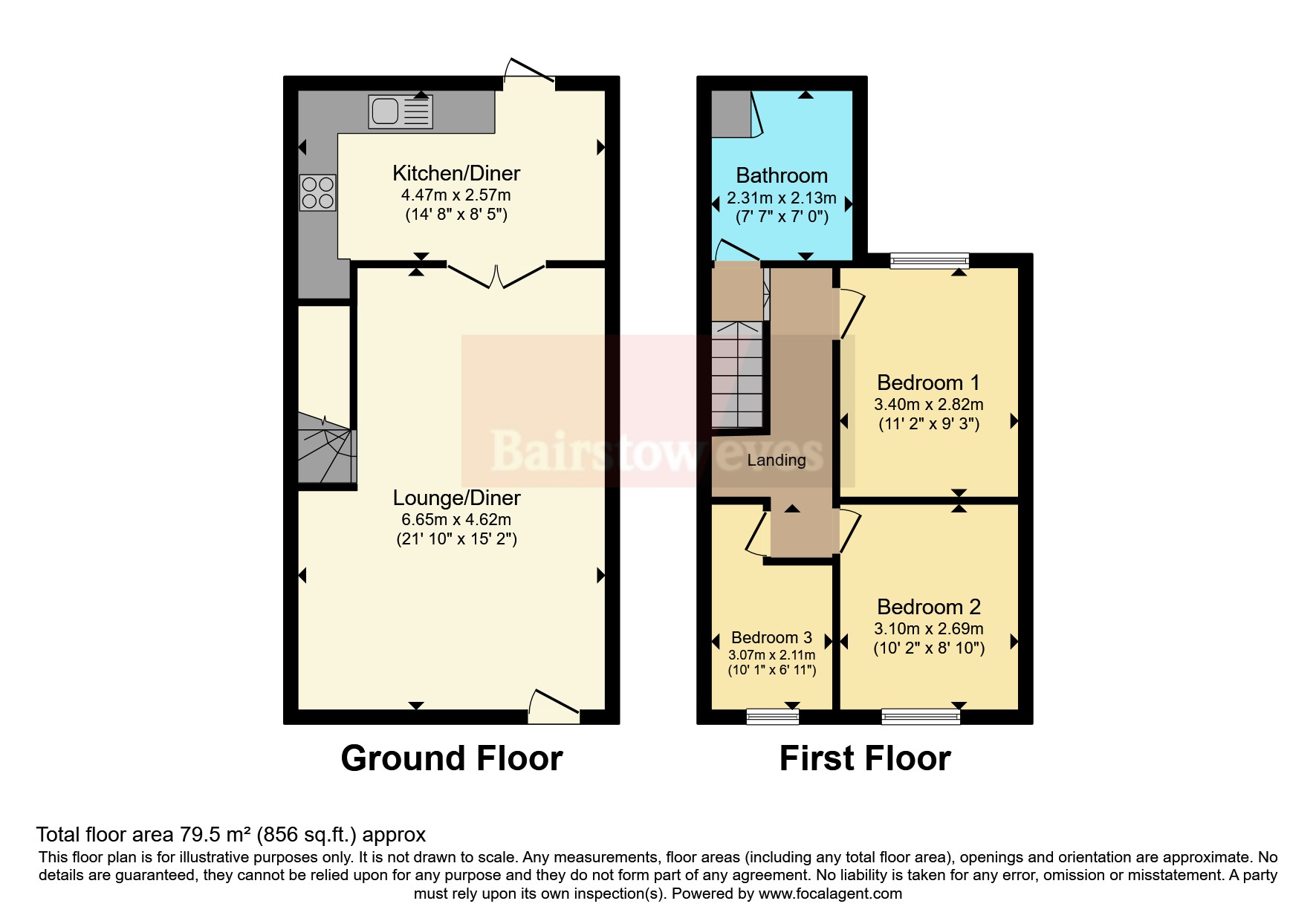 213, Littleworth Road, Cannock floorplan