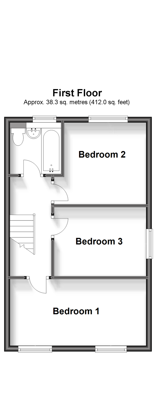 Millfield, New Ash Green, Longfield, Kent DA3, 3 bedroom end terrace
