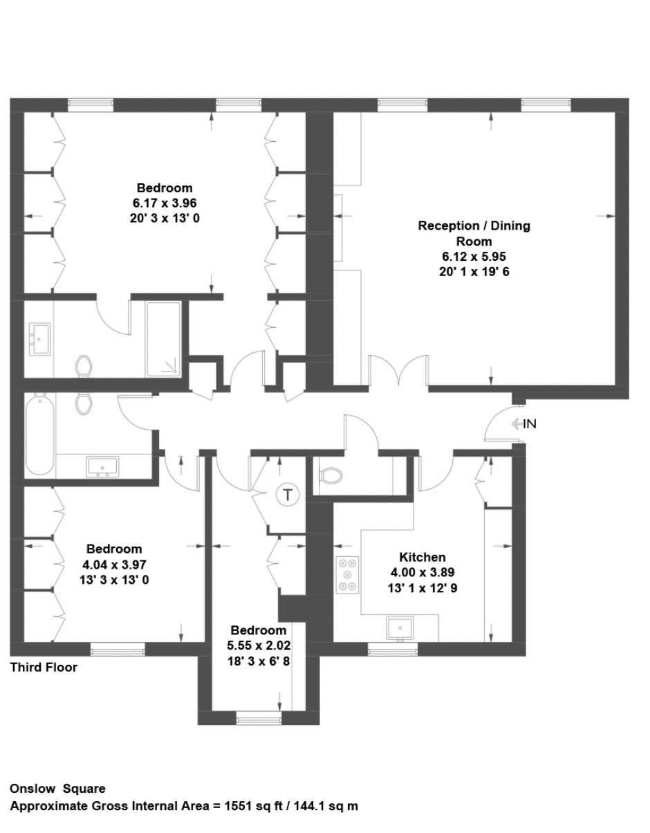 69, Onslow Square, London floorplan