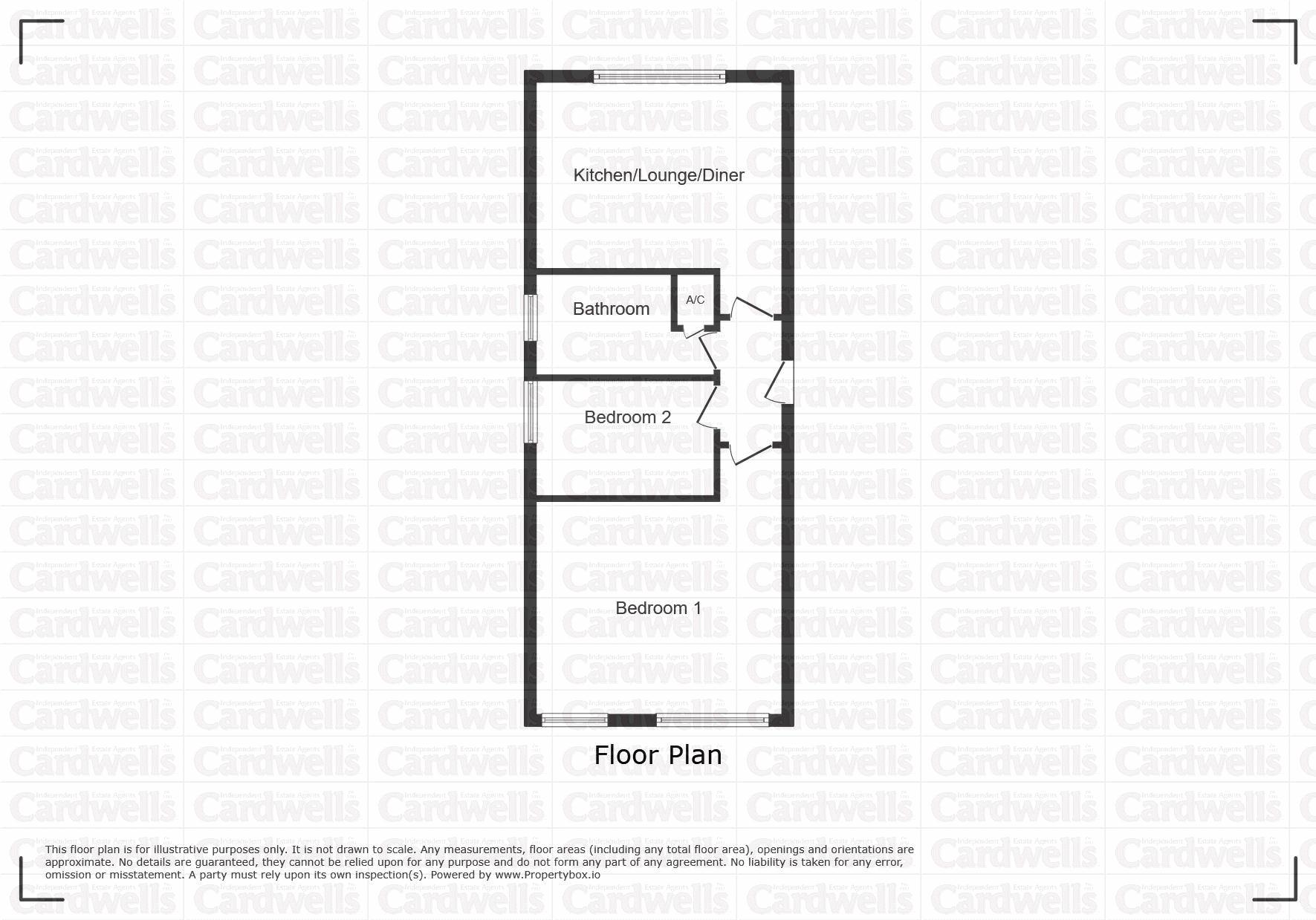 Flat 3, 123 Bridge Apartments, Church Street, Bolton floorplan