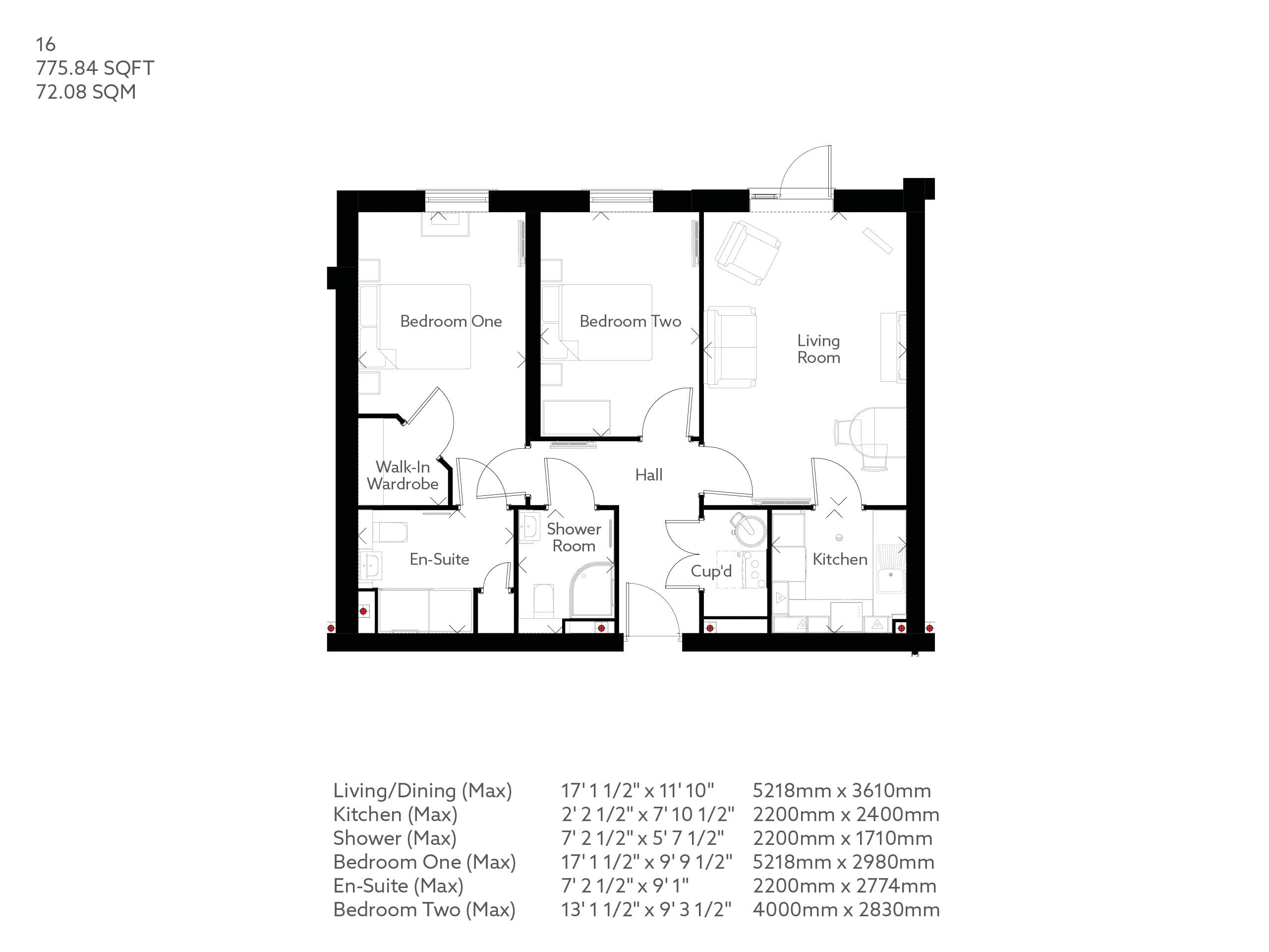 16, Whitby floorplan