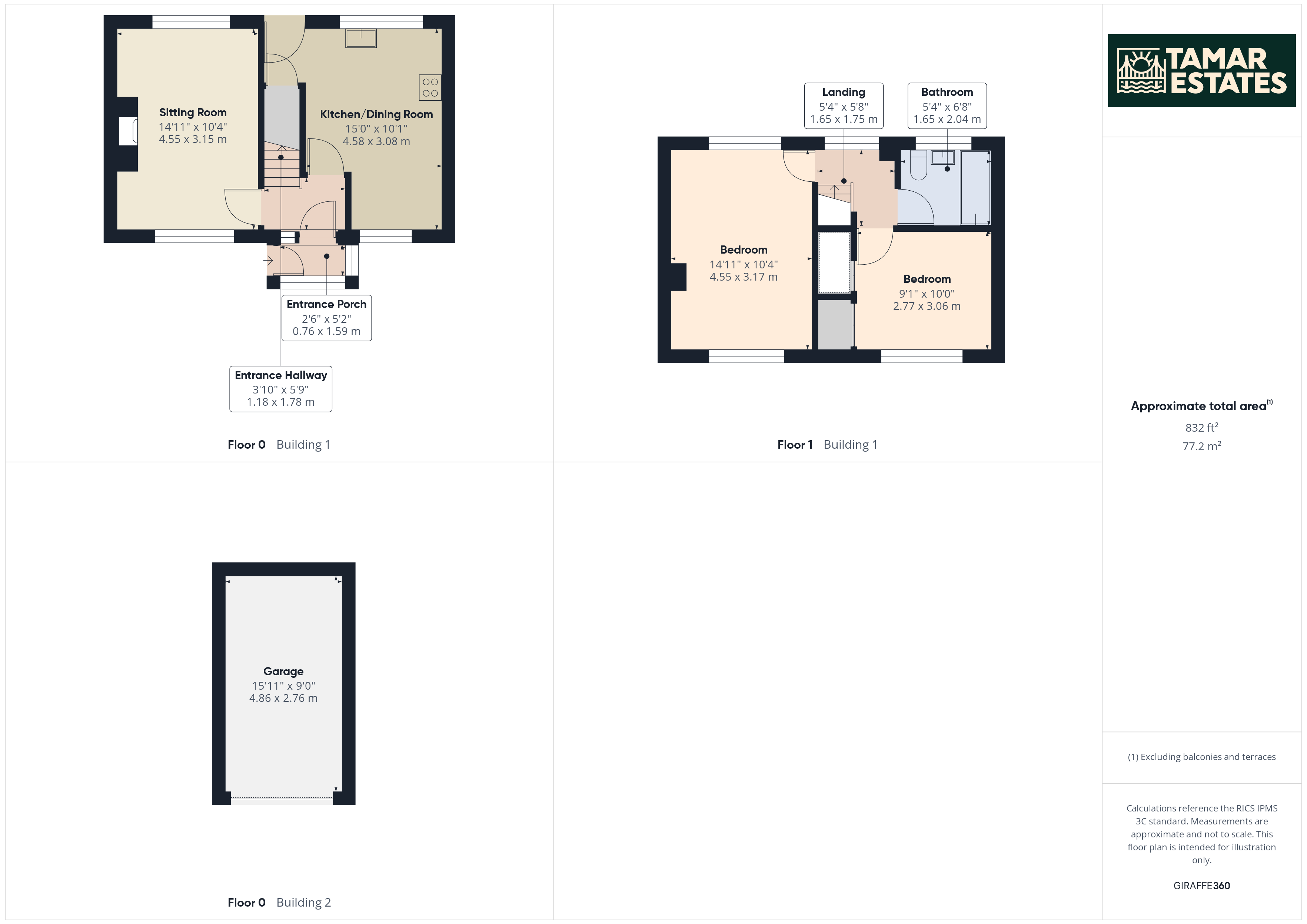 2 Caradon Heights,, Darite, Cornwall floorplan