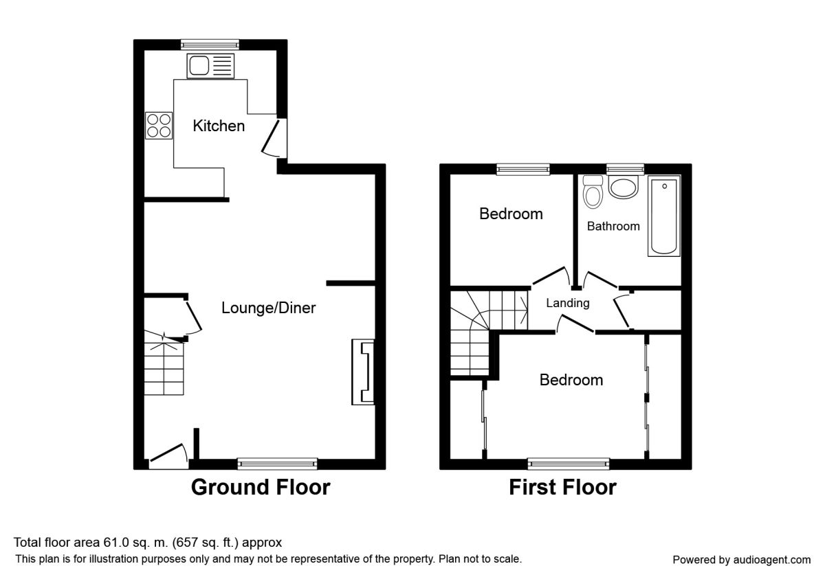 2 Bedrooms Semi-detached house to rent in Green Lane, Garstang, Preston PR3