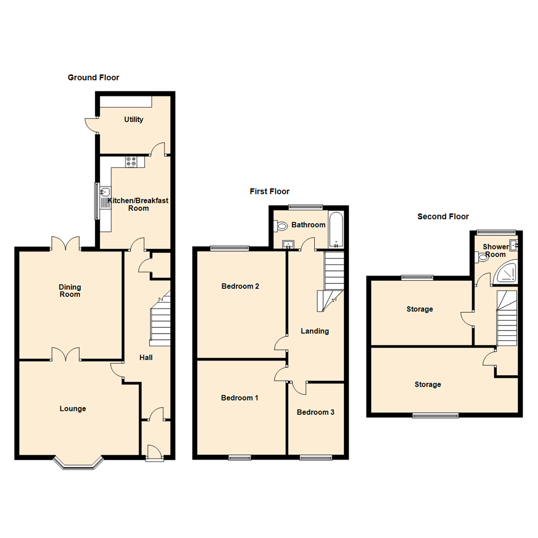 Bede Burn Road, Jarrow NE32, 3 bedroom terraced house for sale