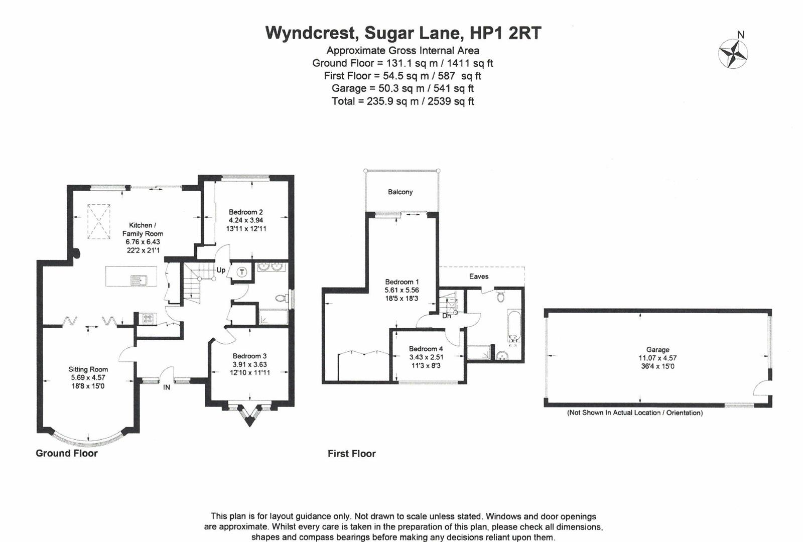 4 Bedrooms Detached bungalow for sale in Sugar Lane, Hemel Hempstead HP1