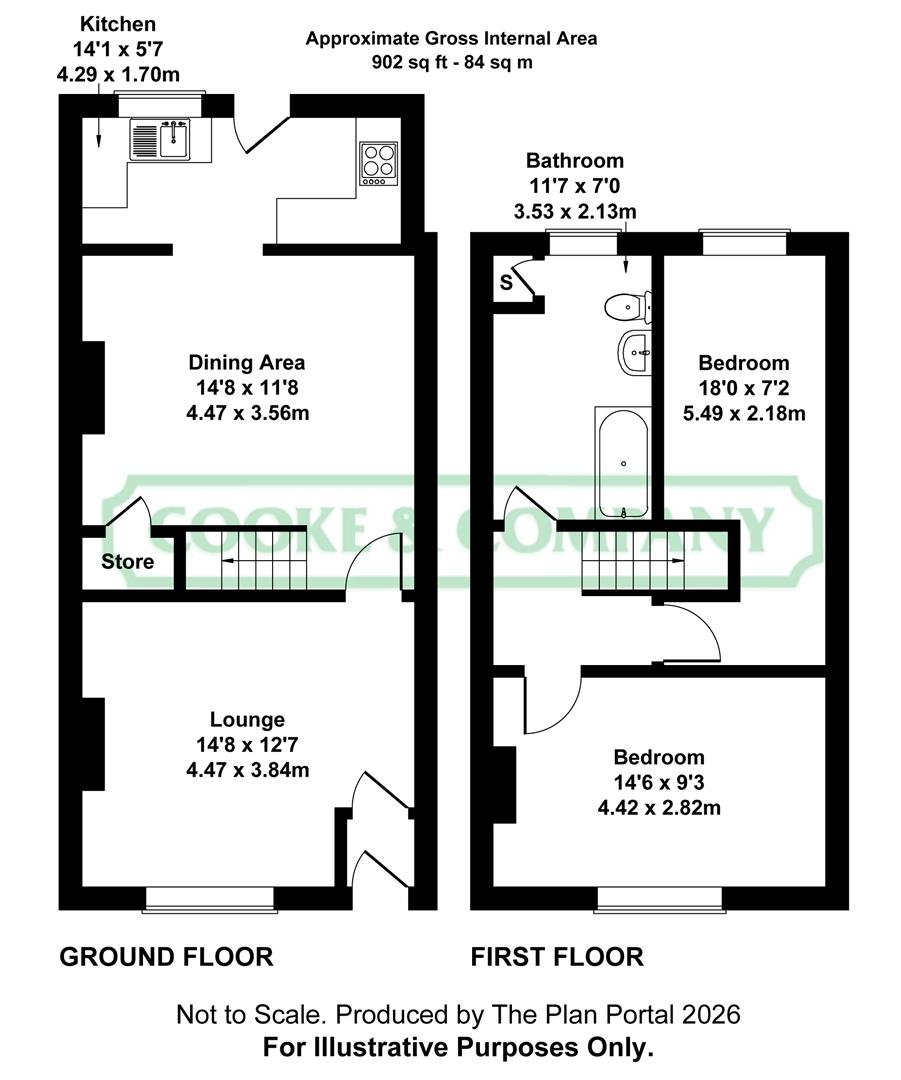 143, Wigan Road, Leigh floorplan