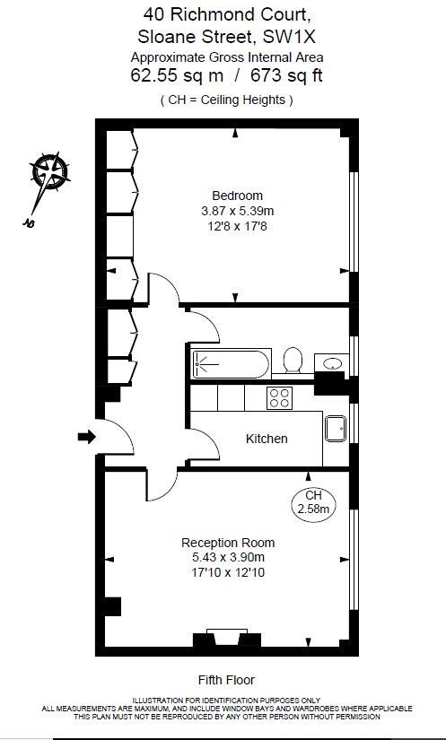 1 Bedrooms Flat to rent in Richmond Court, 200 Sloane Street, London SW1X