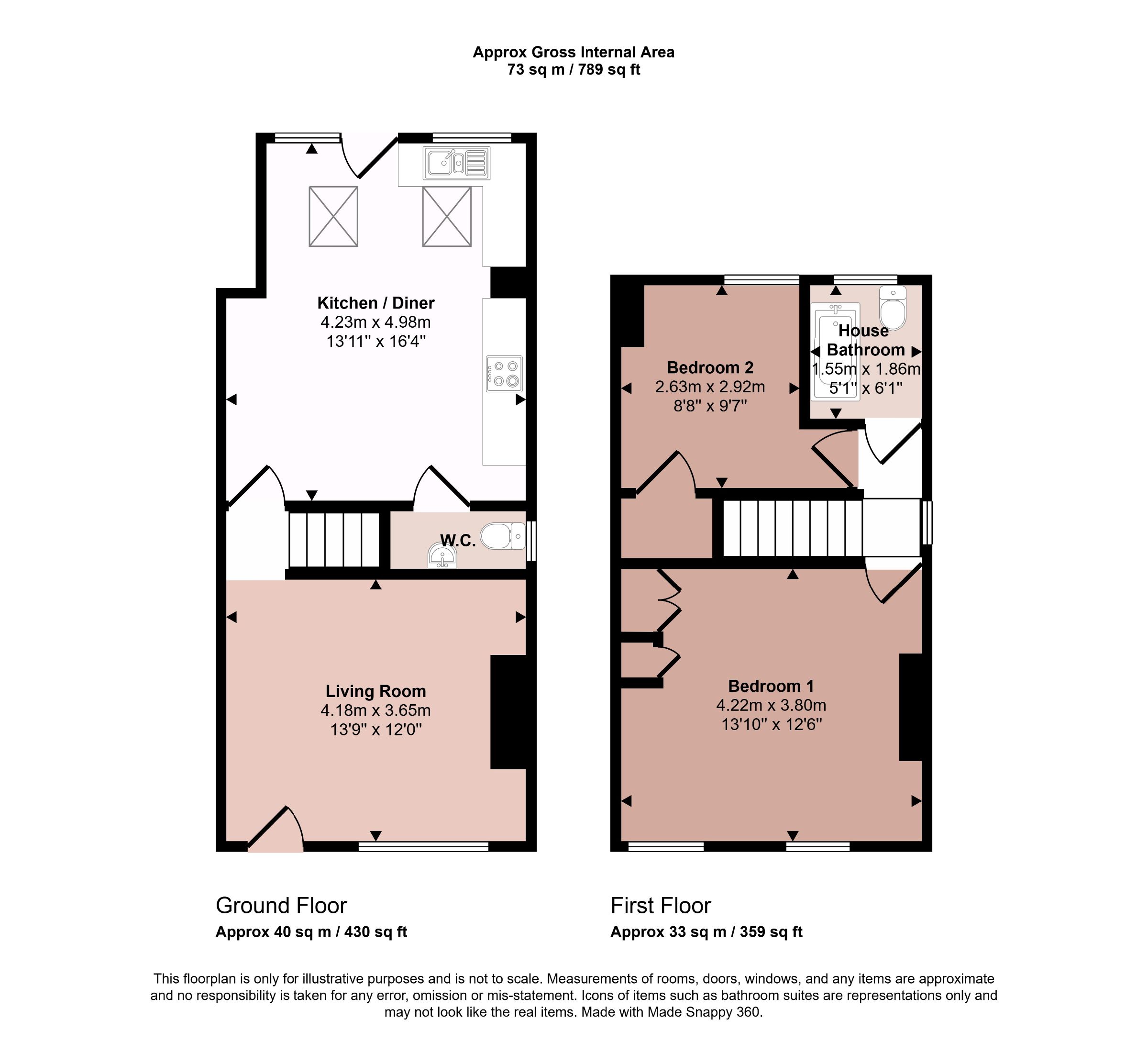 10 Alexandra Grove, Knaresborough floorplan