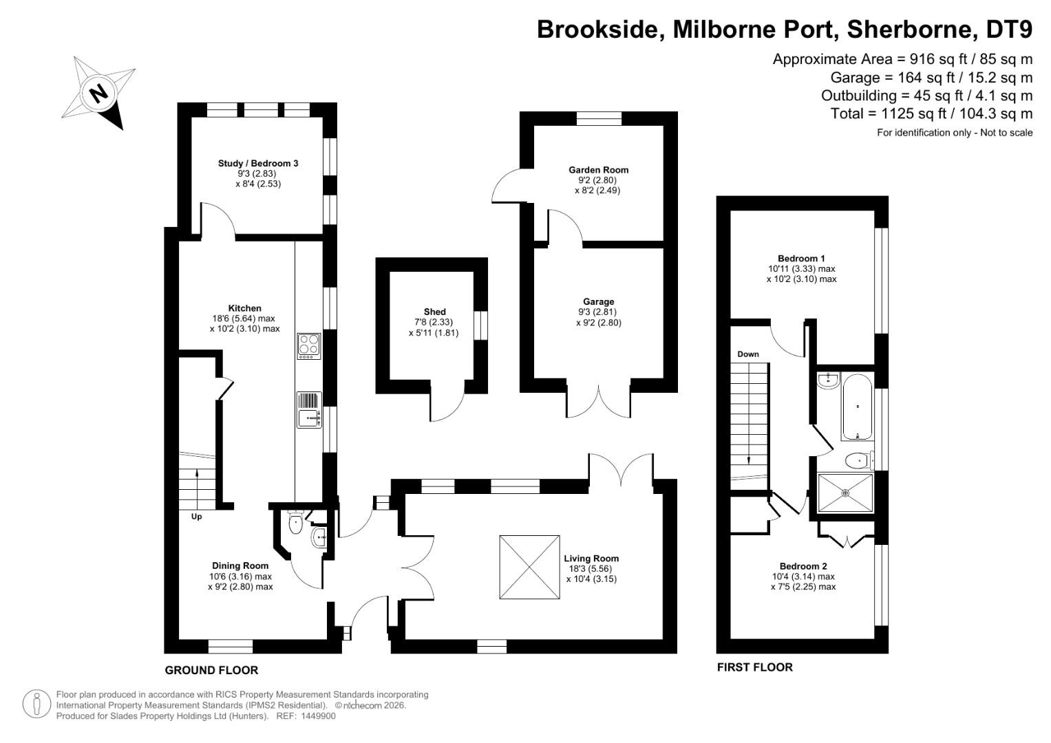 9, Brookside, Sherborne floorplan