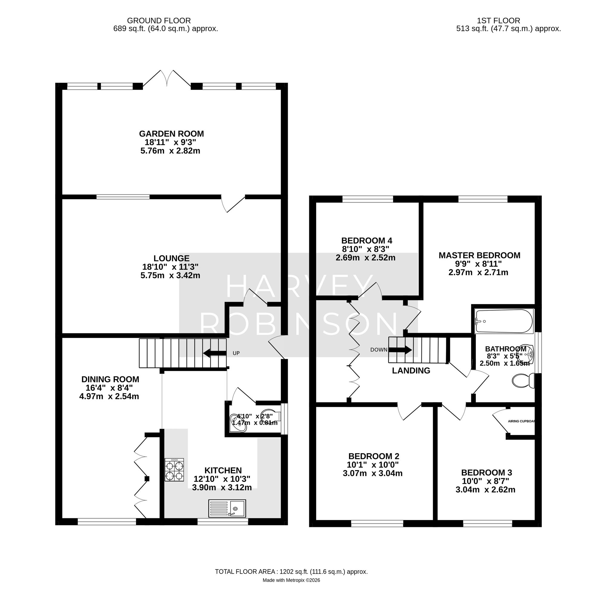 48 Rodney Road, Huntingdon floorplan