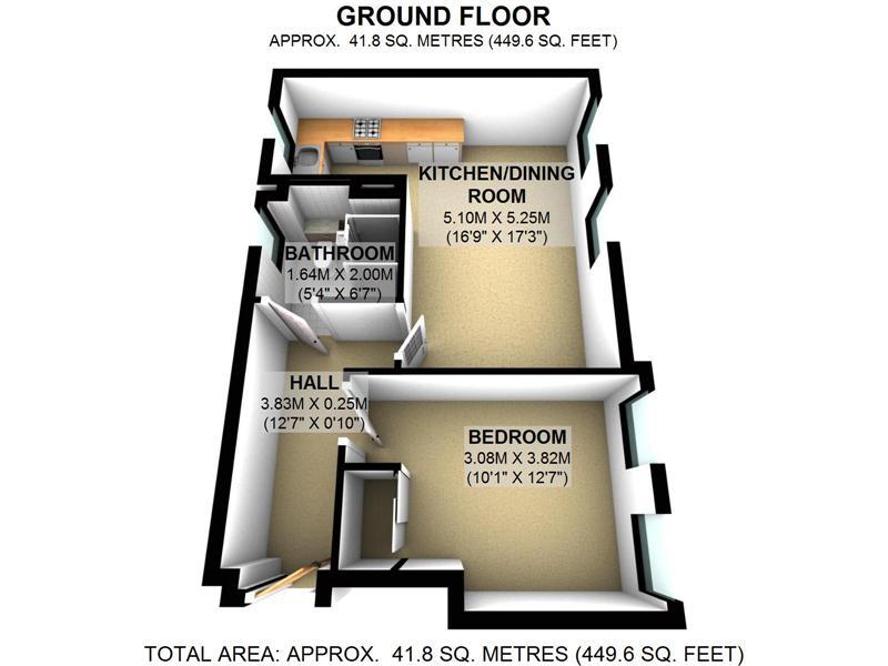 Flat 1, 43 Jericho Street, Oxford floorplan