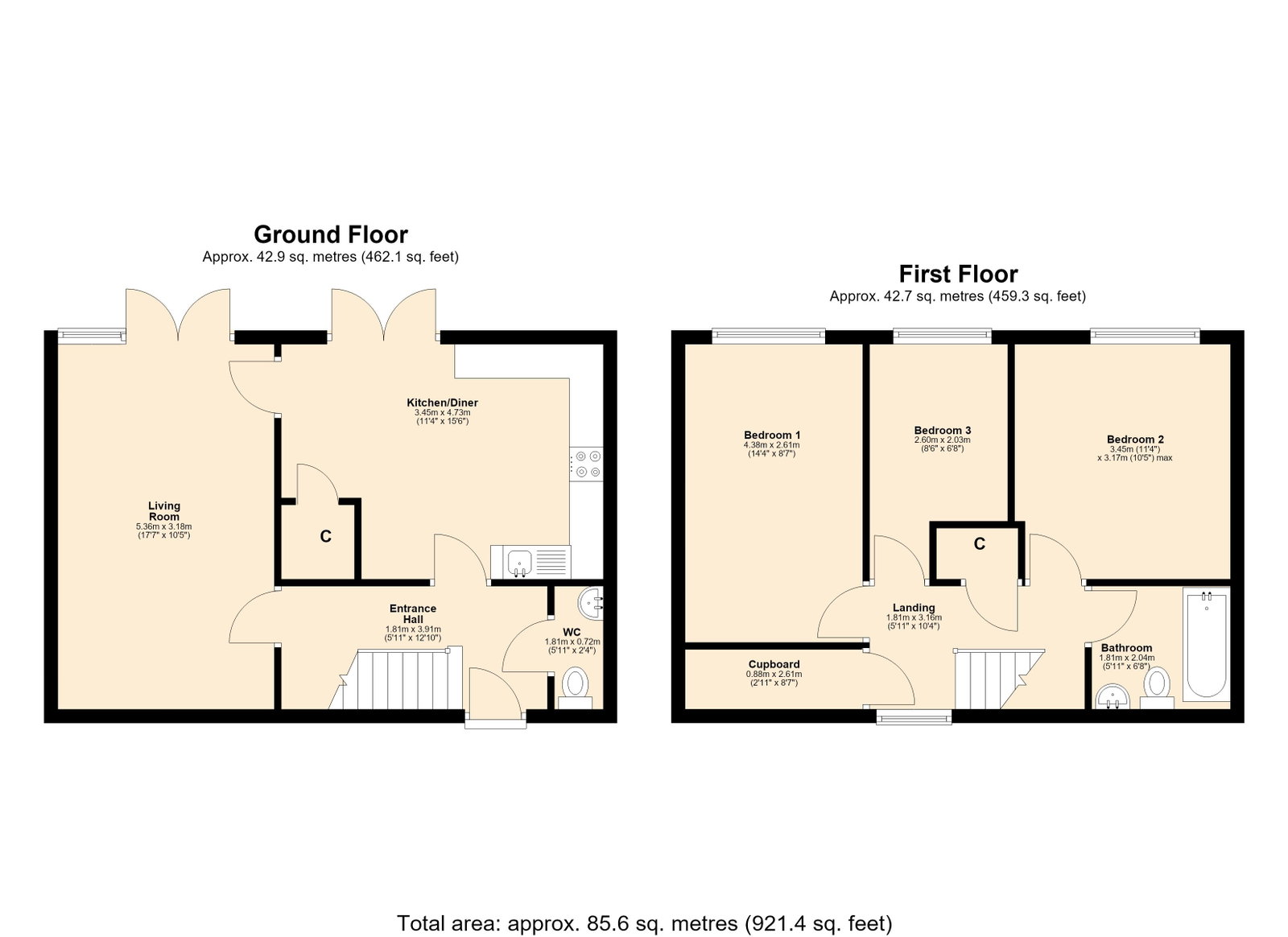 22, Ivydale, Skelmersdale floorplan