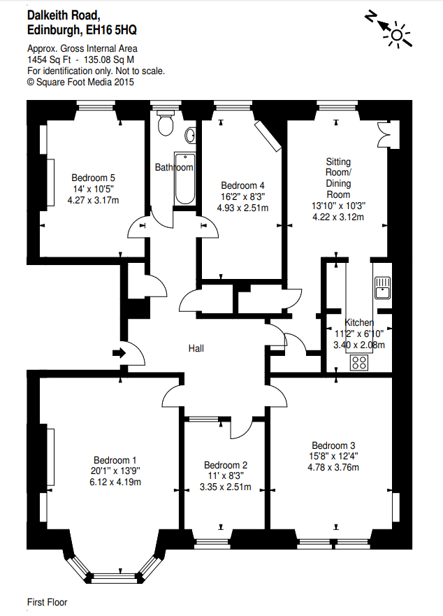5 Bedrooms Flat to rent in 159 Dalkeith Road, Edinburgh EH16