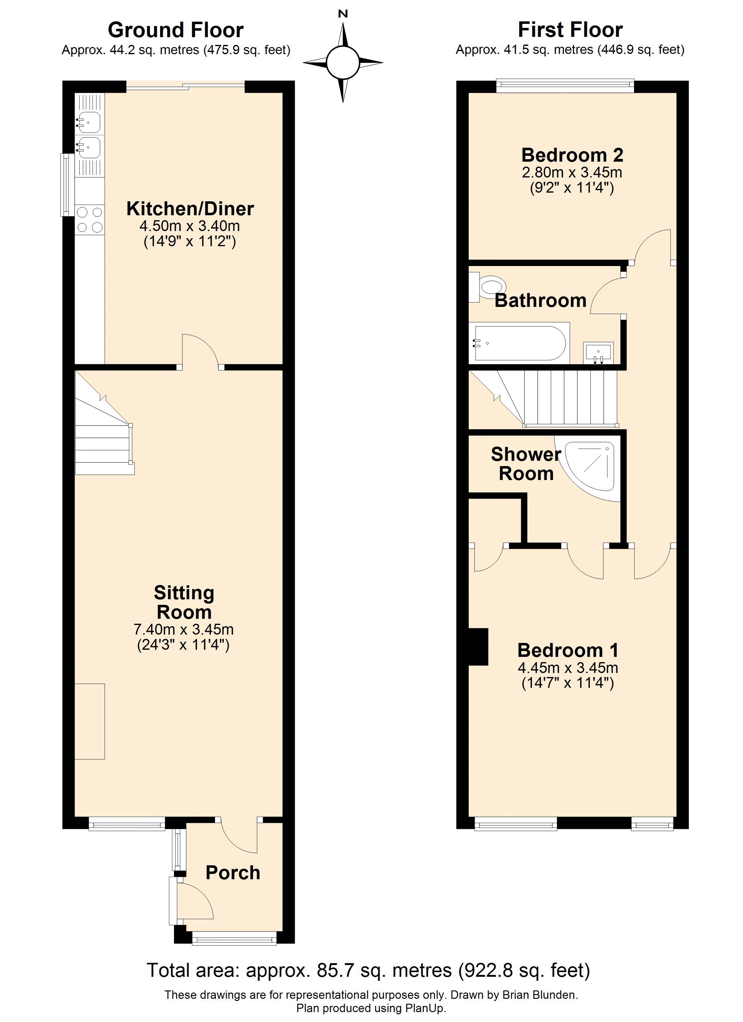 2 Bedrooms Terraced house for sale in Marsh Green Road, Marsh Green, Edenbridge TN8