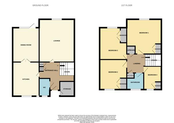 1, St. Barbaras Close, Tewkesbury floorplan