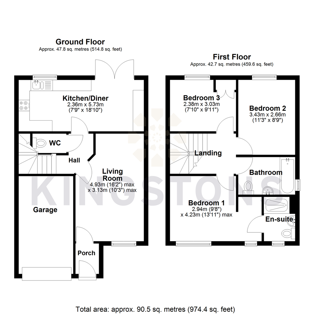 51, Teachers Way, Melksham floorplan