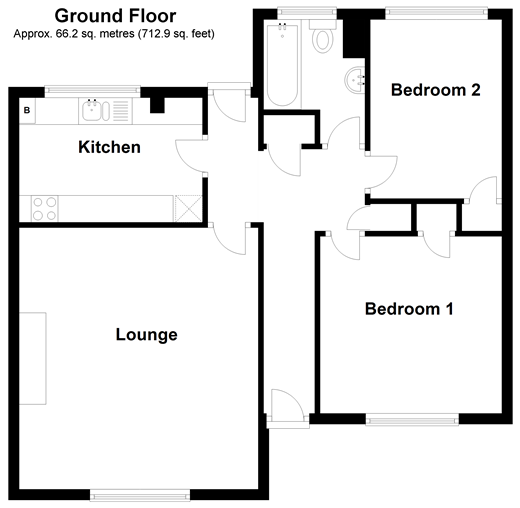 2 Bedrooms Flat for sale in Rushams Road, Horsham, West Sussex RH12