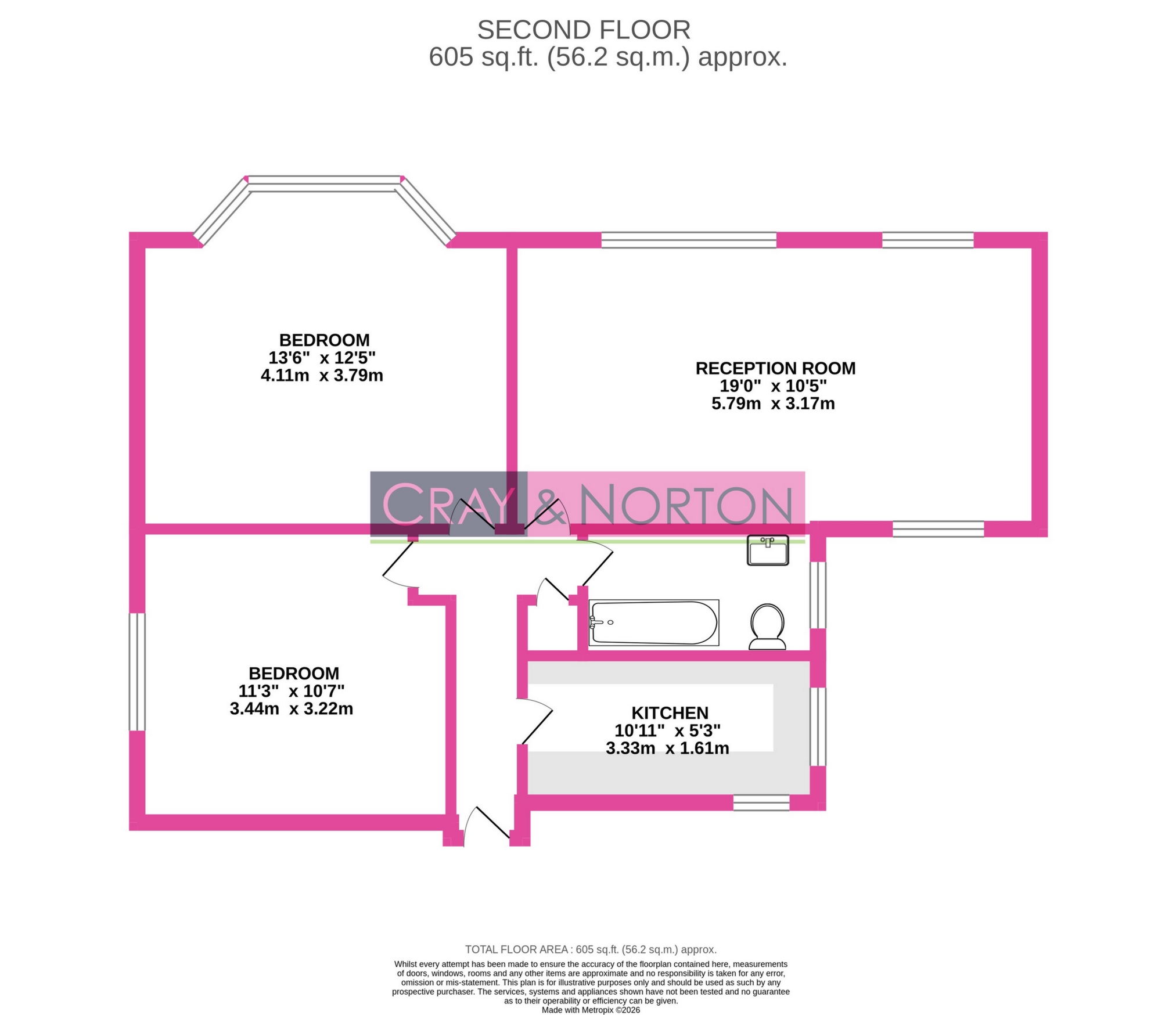 Flat 8 Christopher Court, Ashburton Road, Croydon floorplan