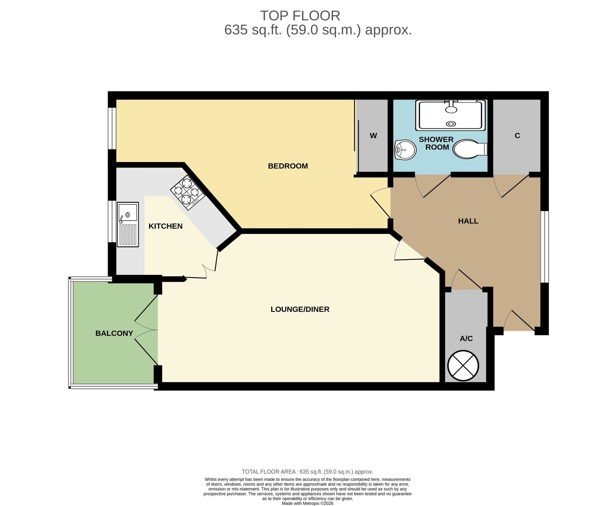 40 Marina Court 9-19 Mount Wise, Newquay floorplan