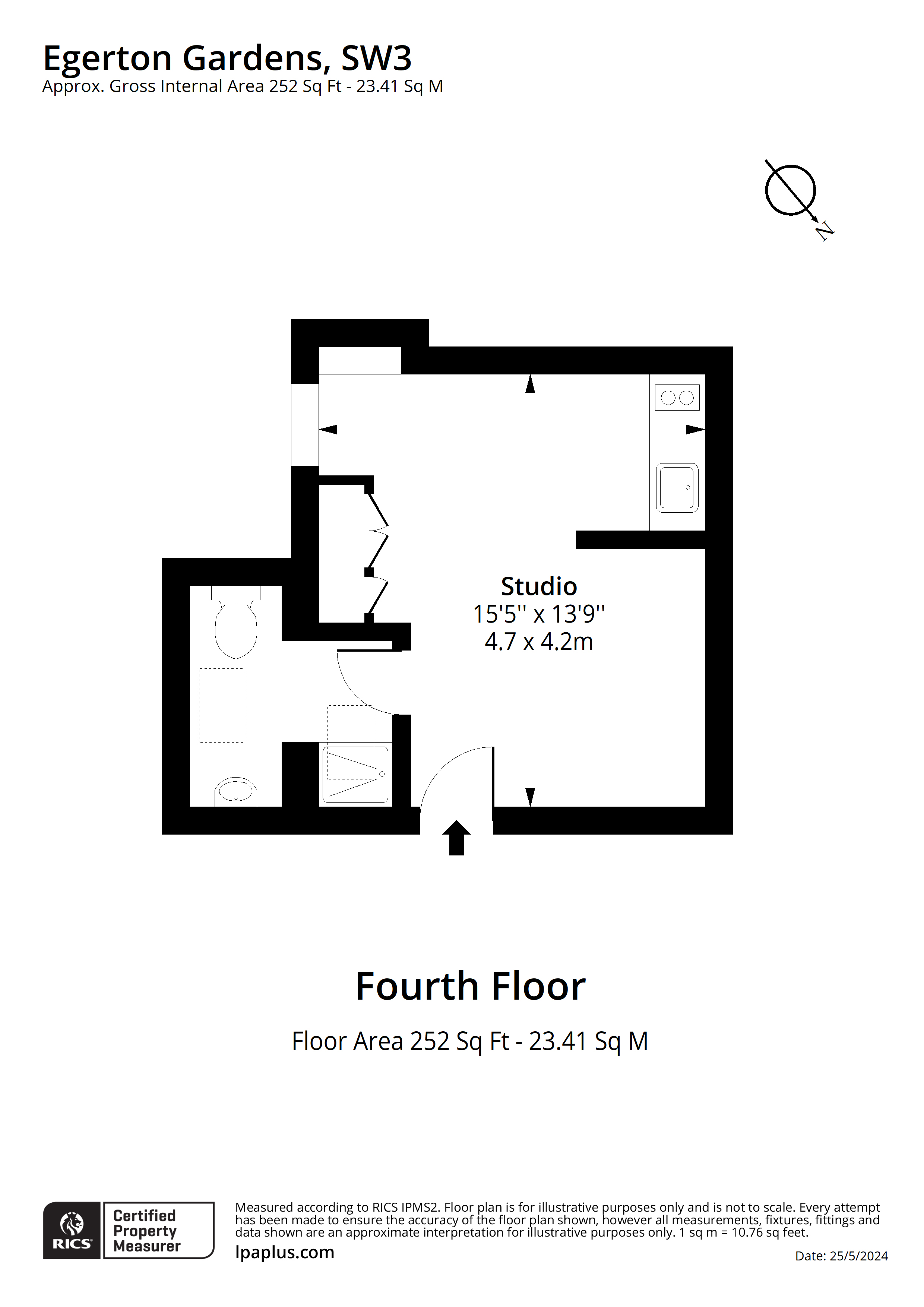 Flat 7, 69, Egerton Gardens, London floorplan