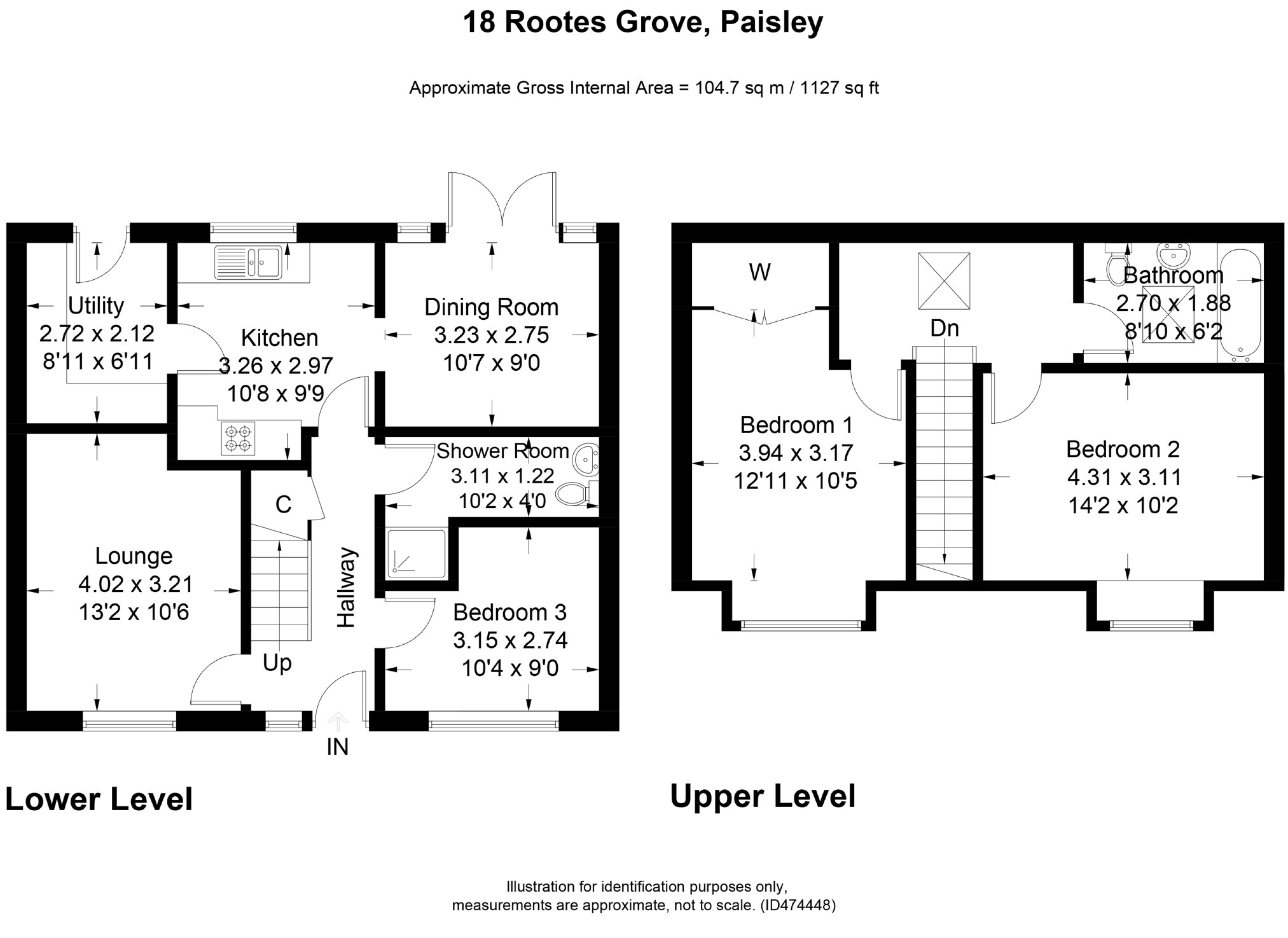 3 Bedrooms Semi-detached bungalow for sale in Rootes Grove, Paisley PA3