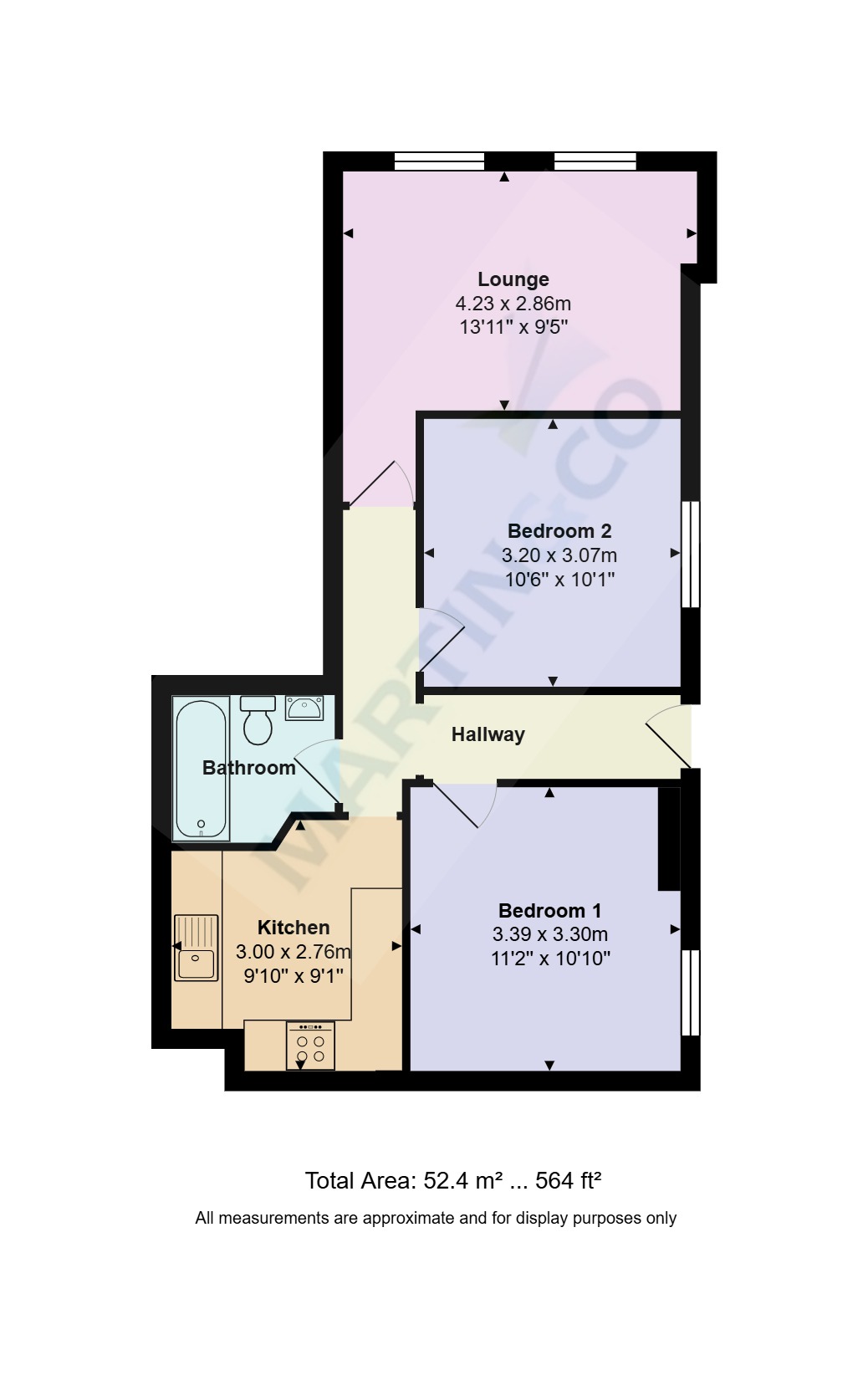 Flat 1, 51, Westby Road, Bournemouth floorplan