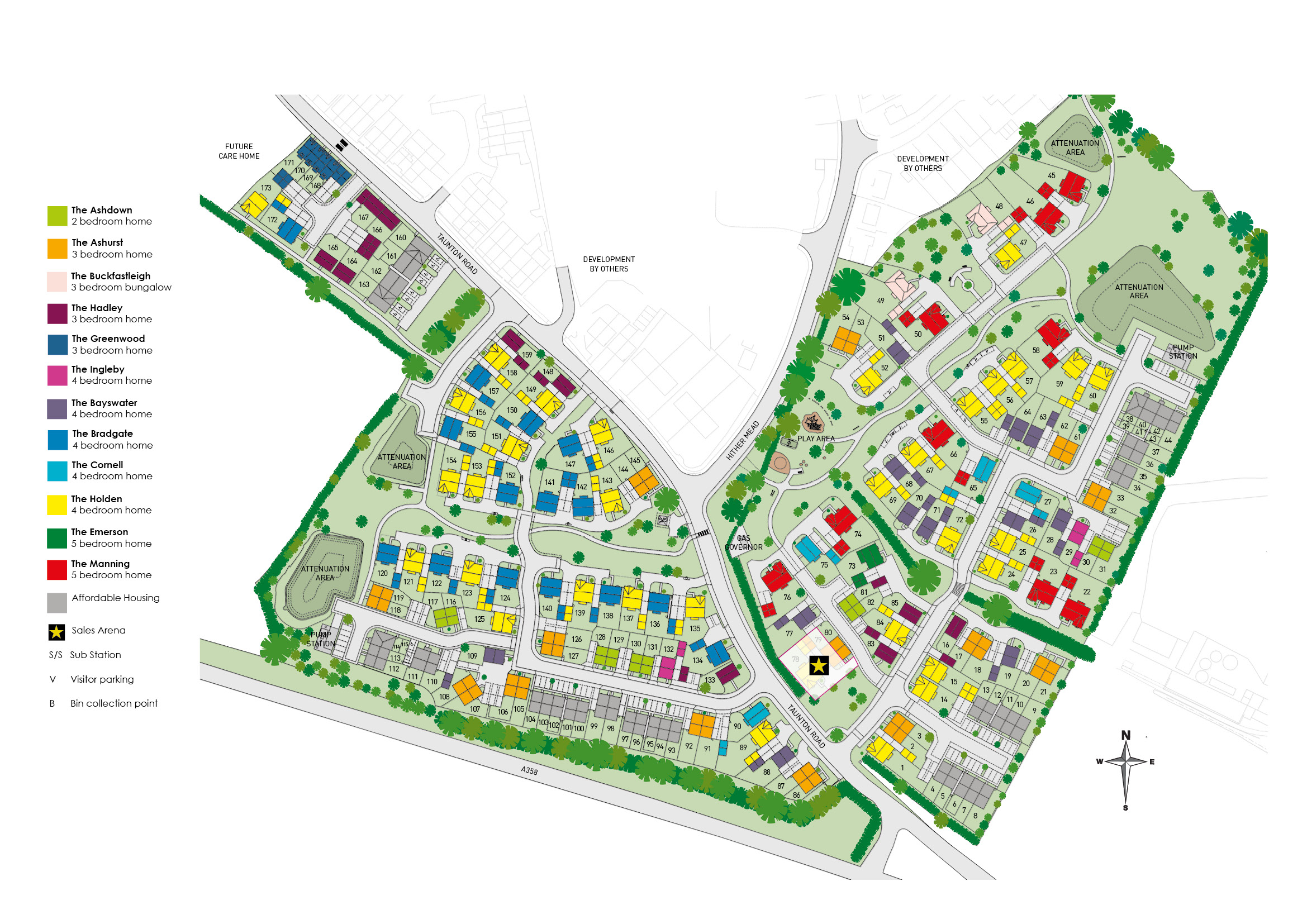 "Ashurst" at Taunton Road, Lydeard, Taunton TA4, 3 bedroom semi
