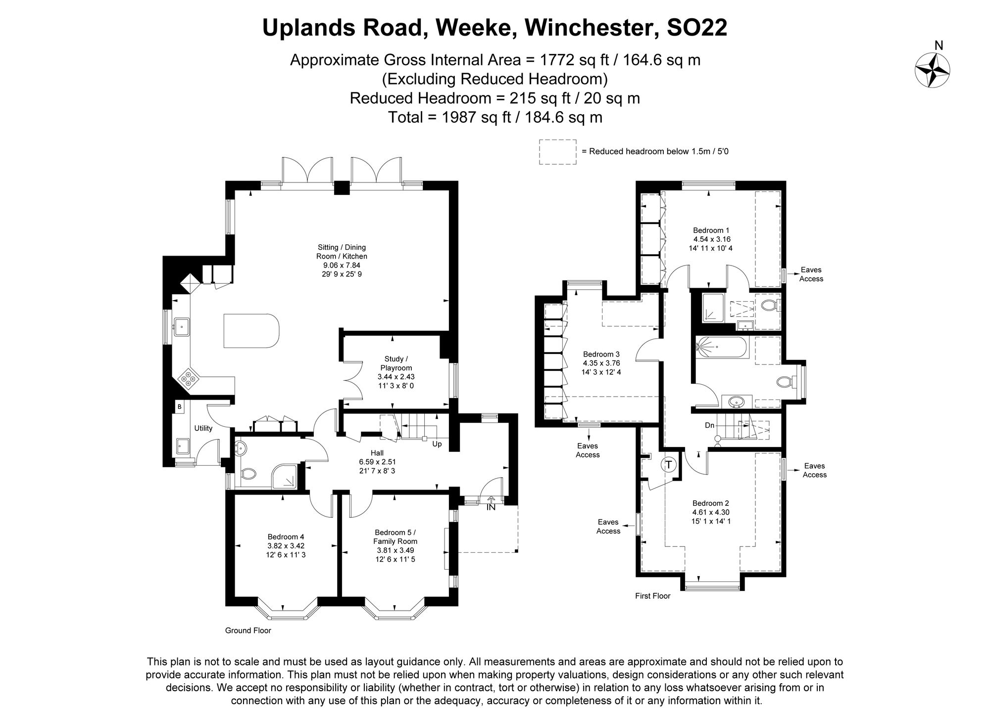 1 Uplands Road, Winchester floorplan