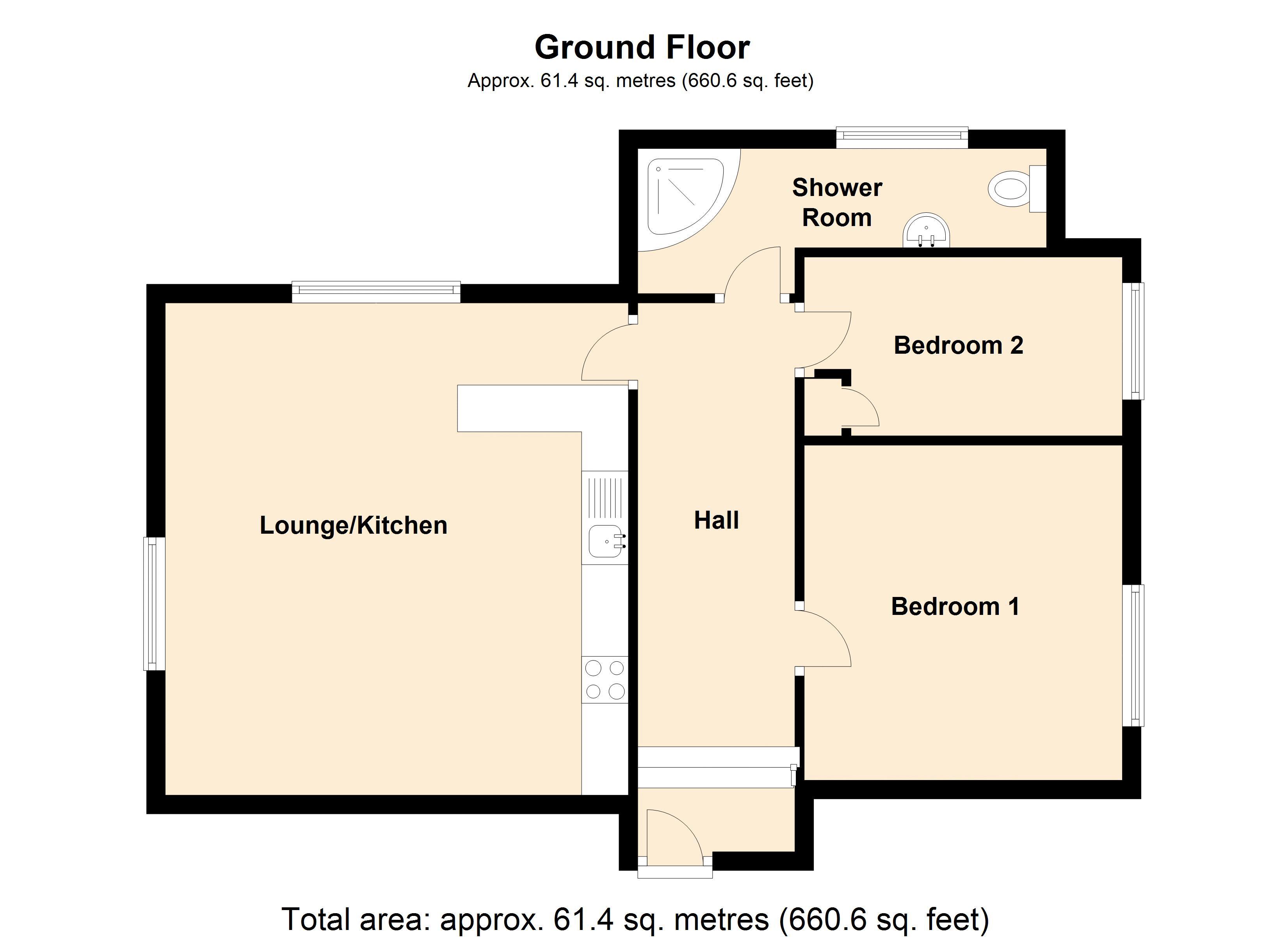 2 Bedrooms Flat to rent in Hilperton Road, Hilperton, Trowbridge BA14