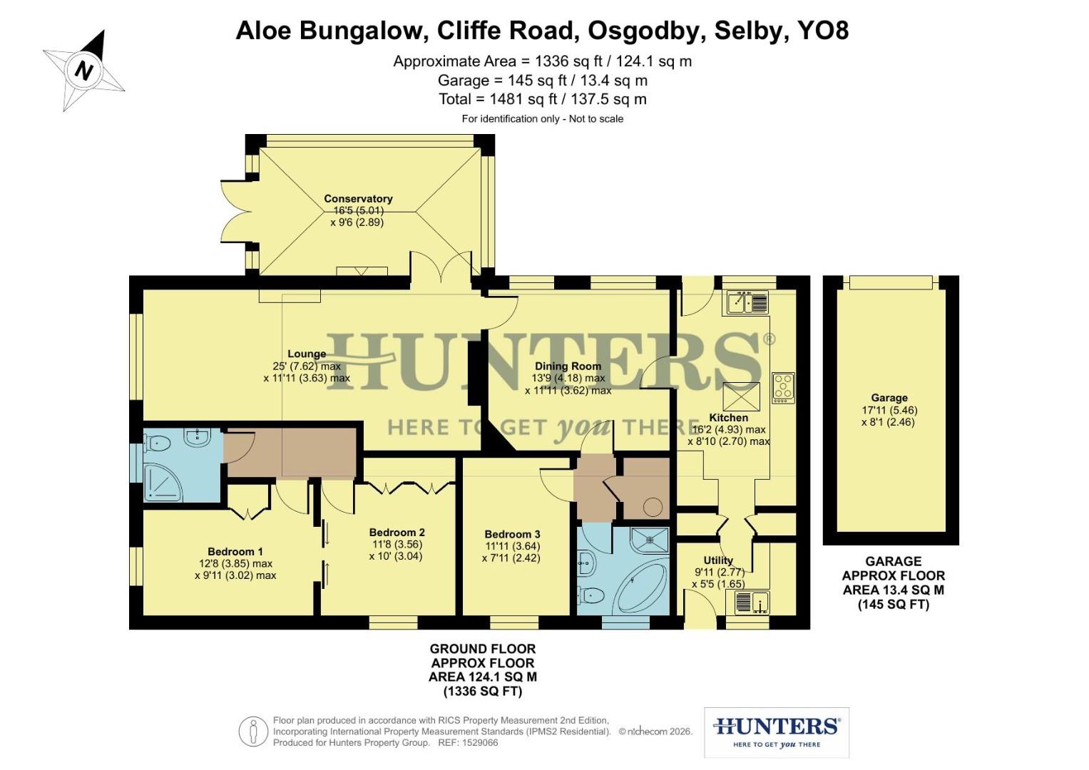 Aloe Bungalow, Cliffe Road, Selby floorplan