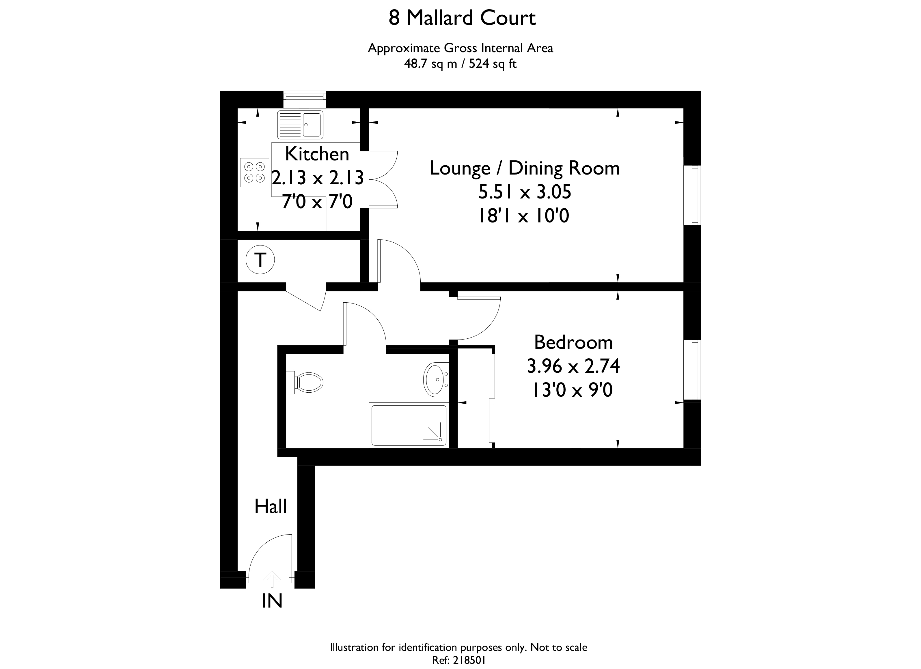 West Mills, Newbury, Berkshire RG14, 1 bedroom flat for sale 62957390