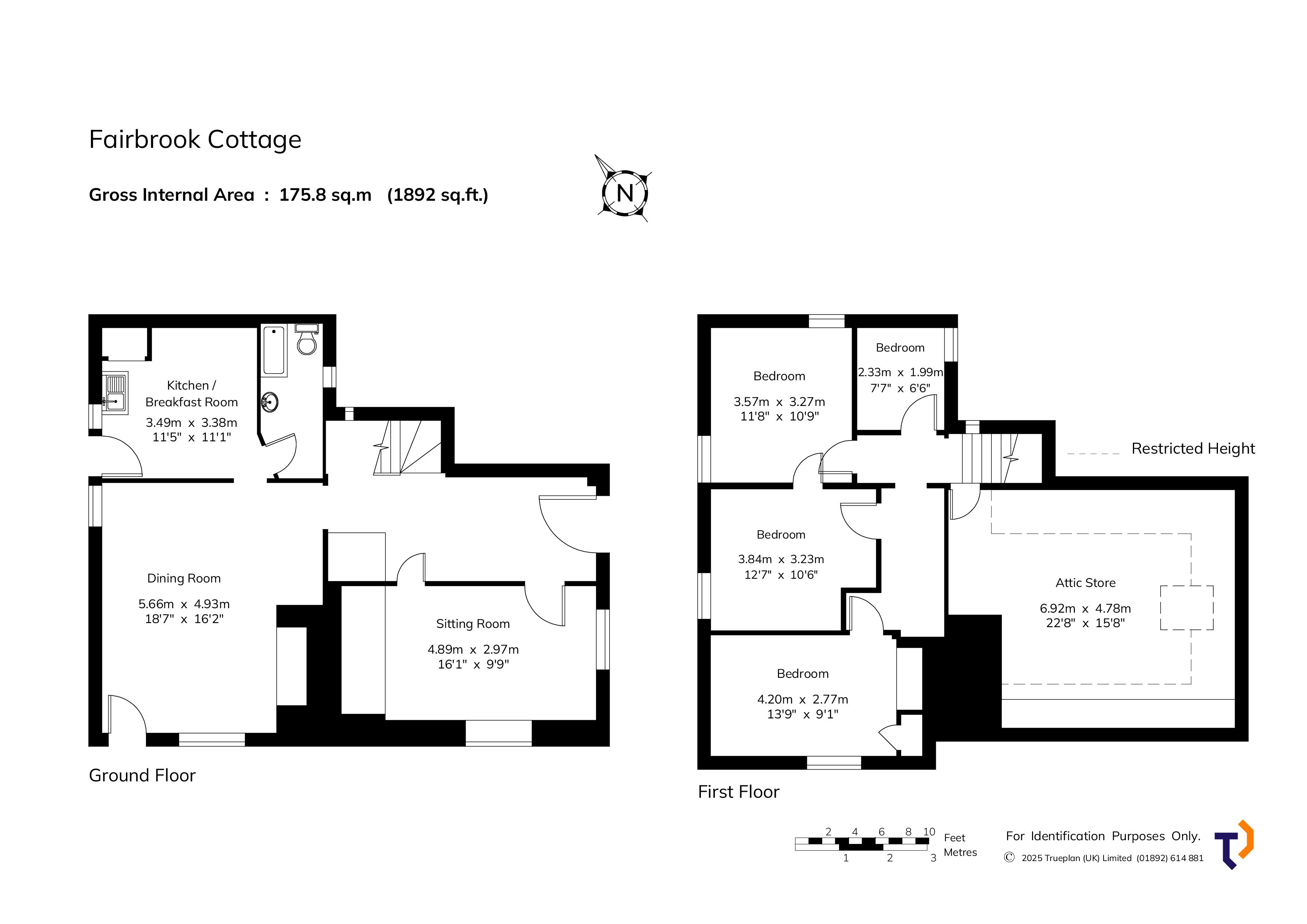 Fairbrook Cottage,, Hernhill, Kent floorplan