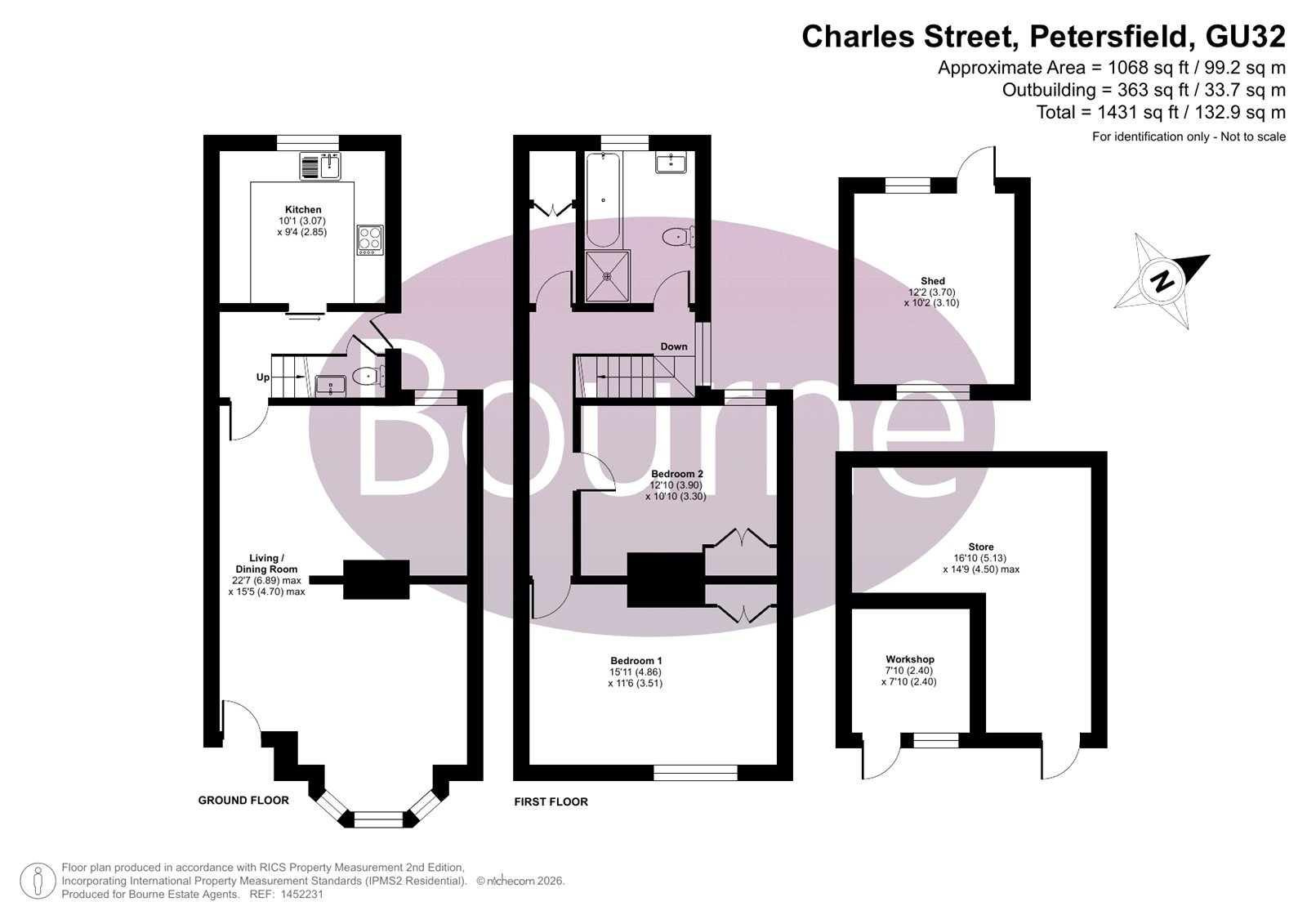 12, Charles Street, Petersfield floorplan