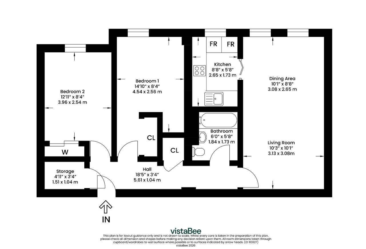 Flat 2/6, 42, West Graham Street, Glasgow floorplan