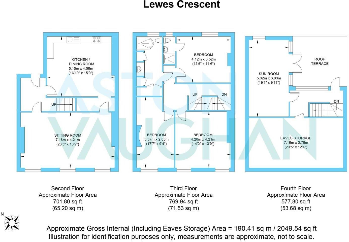 Flat 3, 19, Lewes Crescent Brighton floorplan