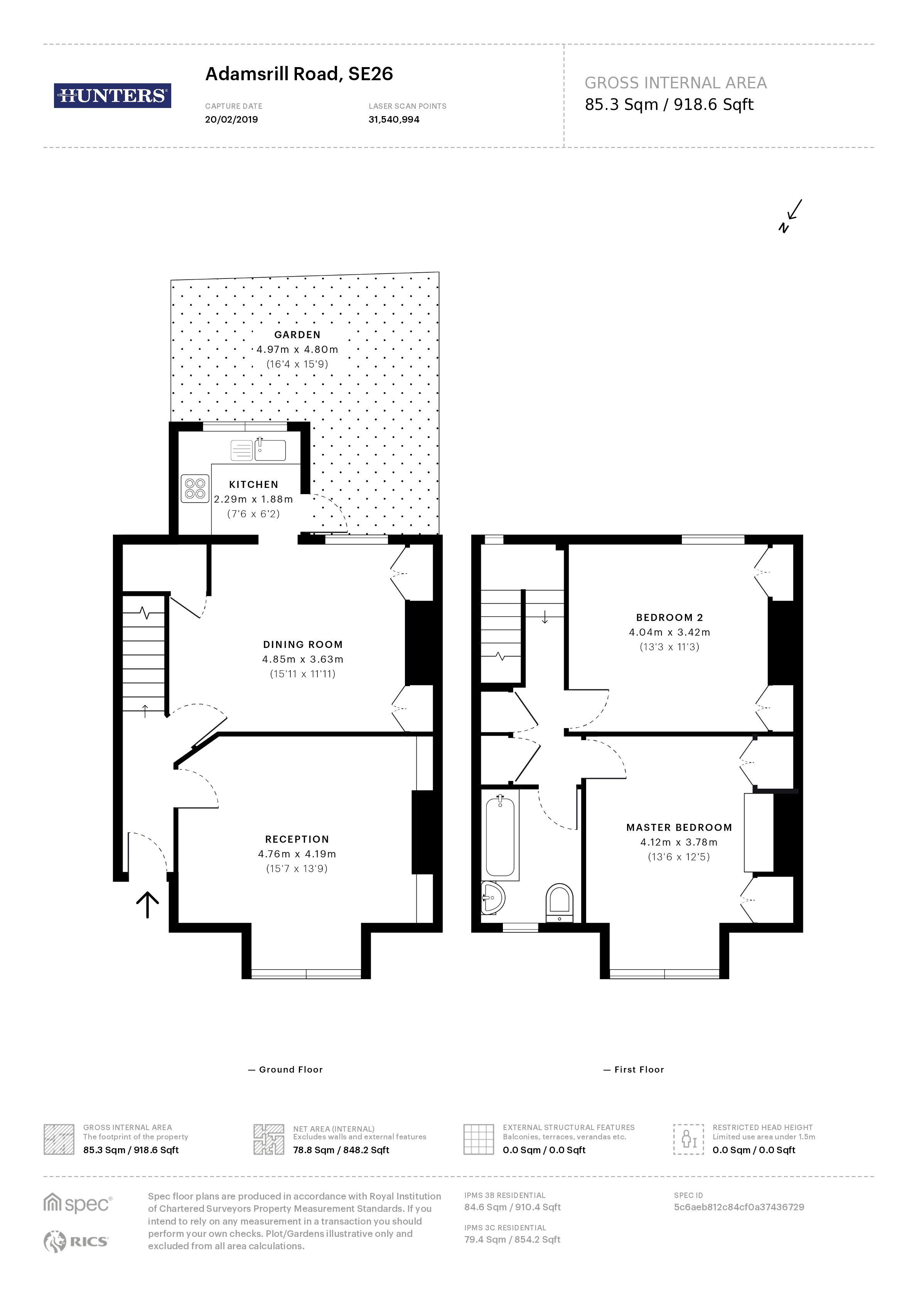 2 Bedrooms Terraced house to rent in Adamsrill Road, Sydenham SE26