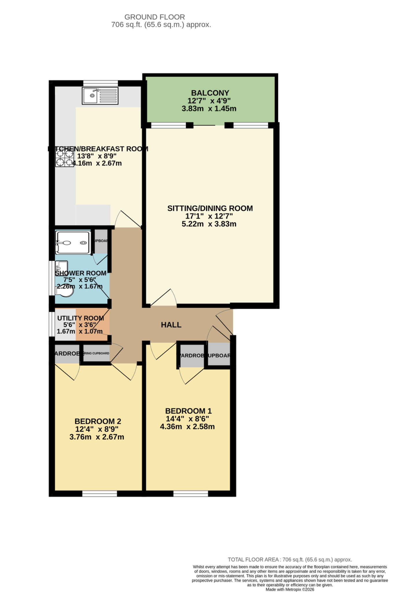 17 White Stones, Cranford Avenue, Exmouth floorplan