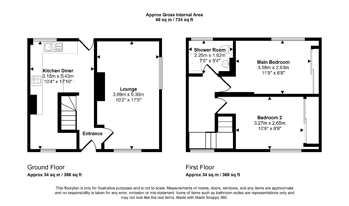 44 Trevelyan Drive, Newcastle upon Tyne floorplan